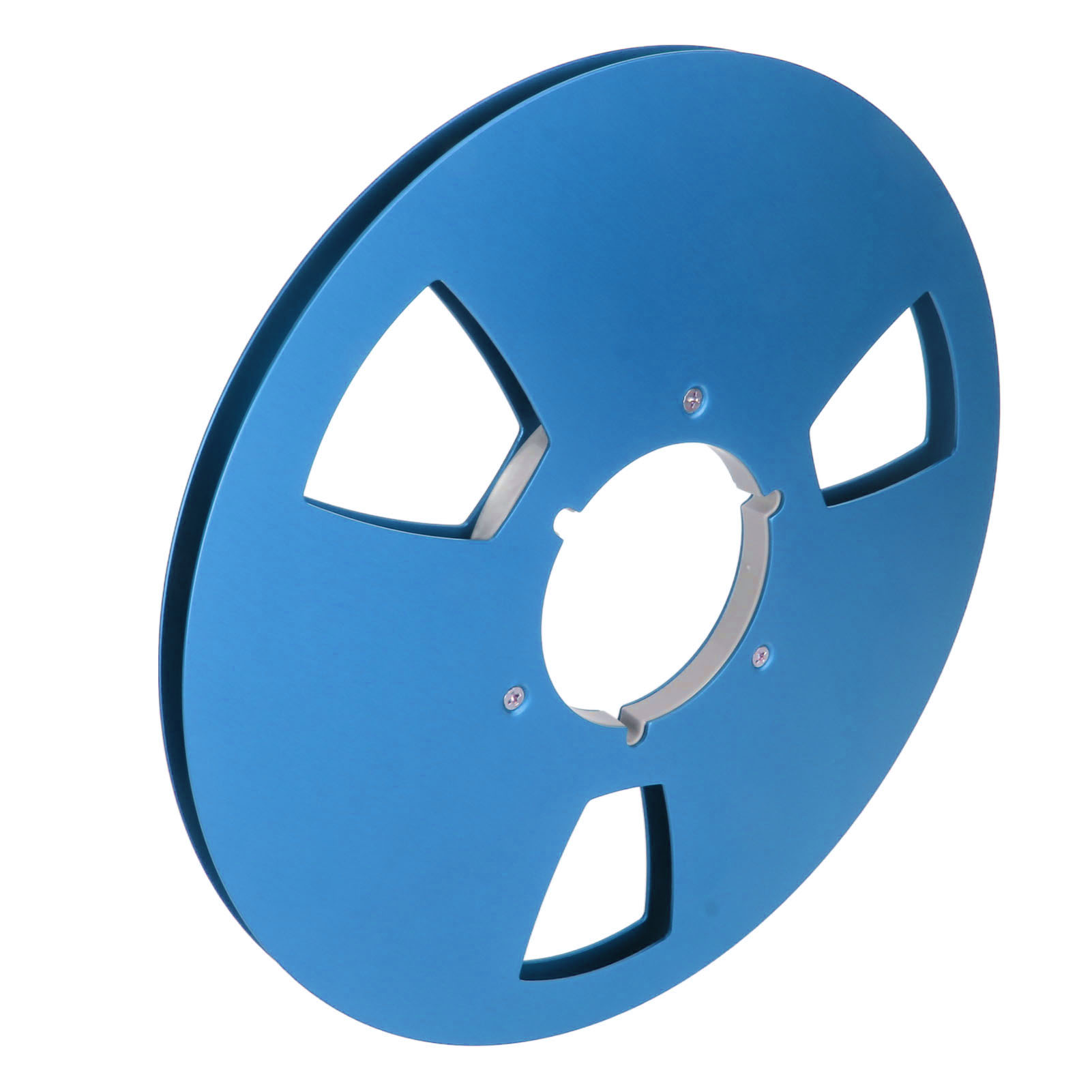 10-zoll-magnetbandspule (1/4 Zoll), Offene Spule, 3 Windschutzlöcher, Leere Spule Für Aufnahmen, Blau