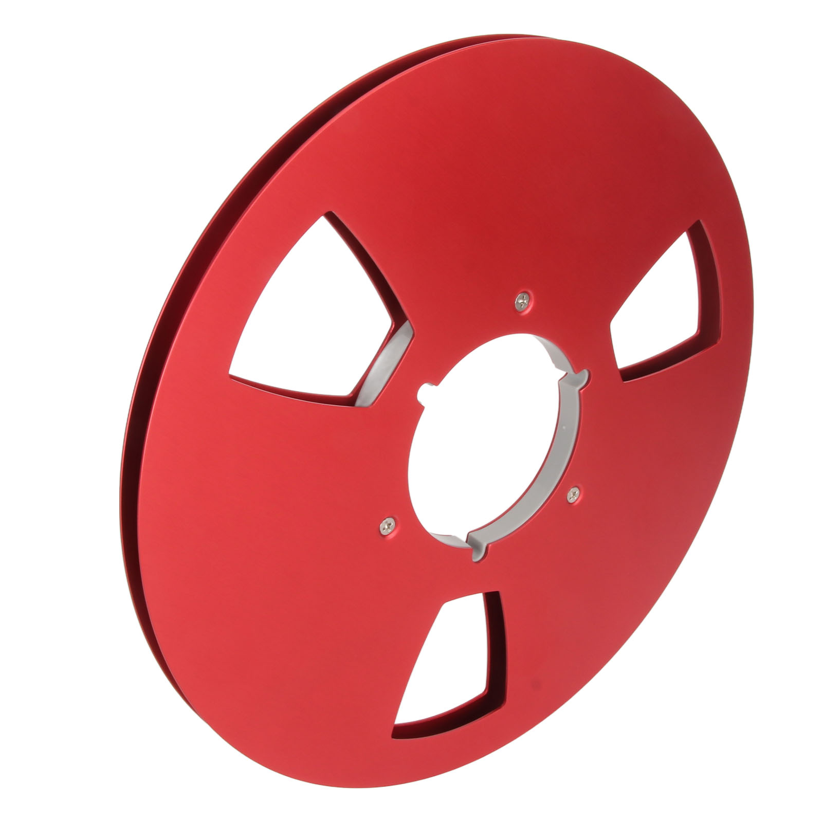 10-zoll-magnetbandspule (1/4 Zoll), Offene Spule, 3 Windschutzlöcher, Leere Spule Für Aufnahmen, Rot