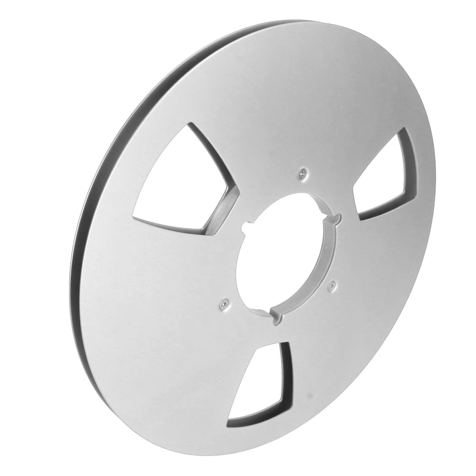 10-zoll-magnetbandspule (1/4 Zoll), Offene Spule, 3 Windschutzlöcher, Leere Spule Für Aufnahmen, Silberfarben
