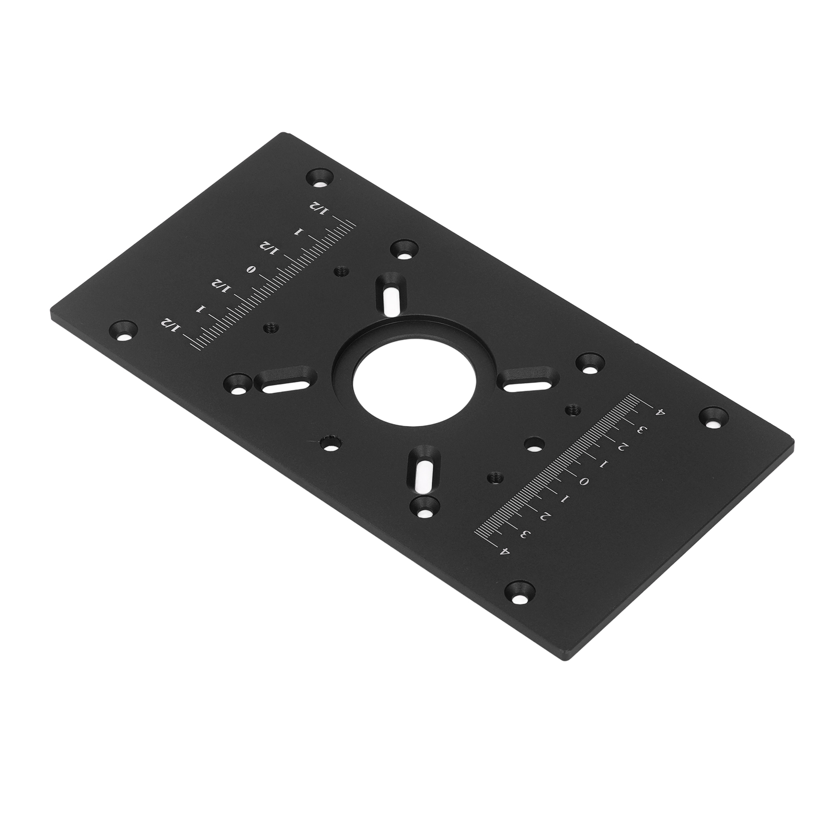 Frästisch-einlegeplatte, Hebesystem, Basis Aus Aluminiumlegierung, Zubehör Für Die Holzbearbeitung, Schwarz