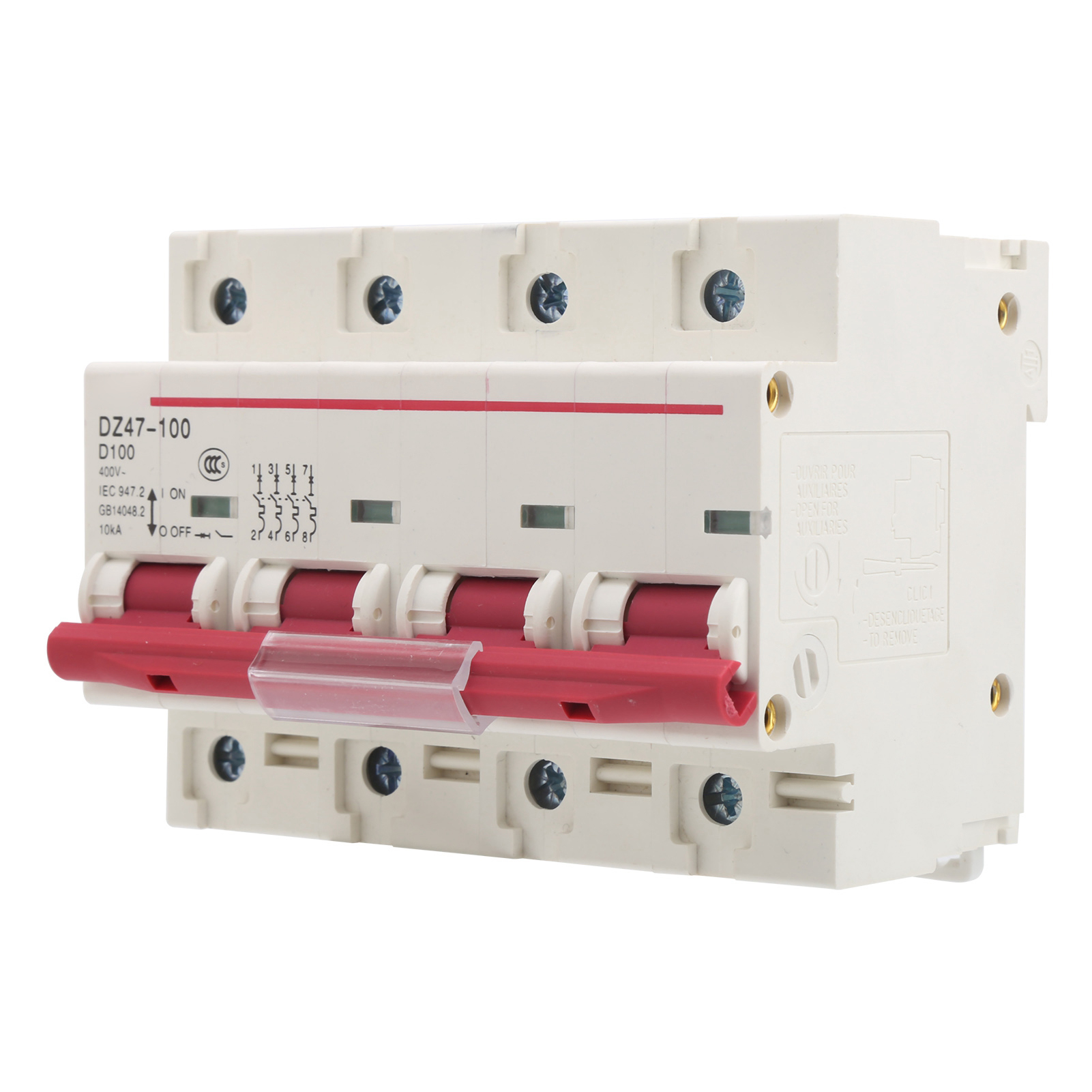 Miniatur-druckluftleistungsschalter Typ D, Industriebedarf Dz47100 4p D80100a