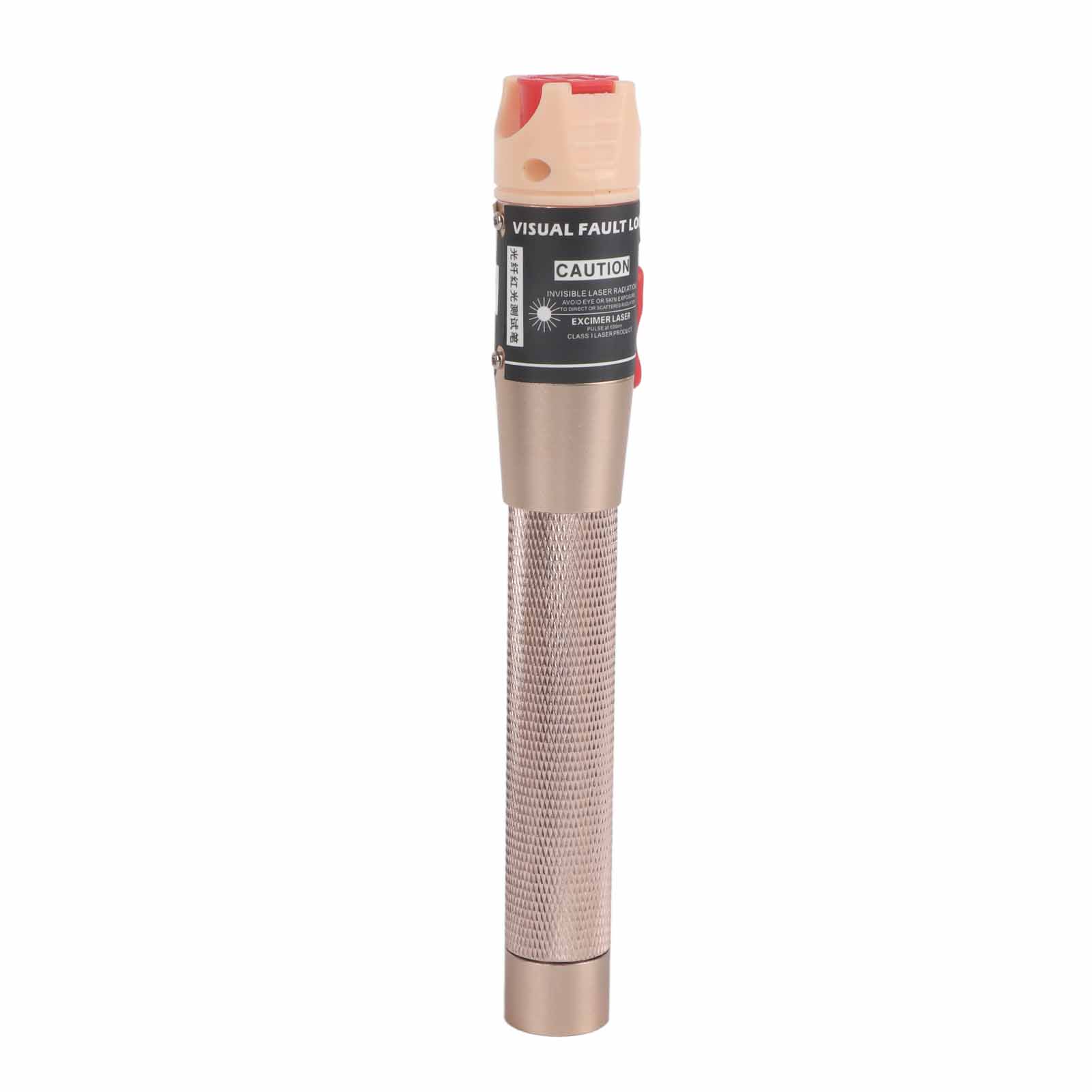 Visueller Glasfaser-fehlerprüfstift (vfl) Mit Rutschfestem Griff Aus Aluminiumlegierung, Staubdicht, 2,5 Mm Stecker, Vergoldet, Leistung Größer Als 50 Mw.