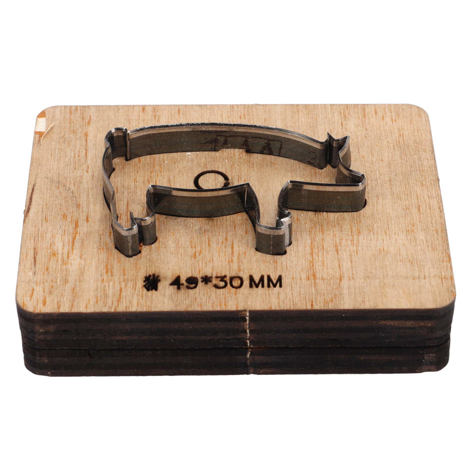 Stanzform In Schweineform Für Leder, 49 X 30 Mm, Aus Legiertem Stahl, Stanzform Für Diy-bastelarbeiten, Ausstanzer Für Kunststoff, Ton Und Karton
