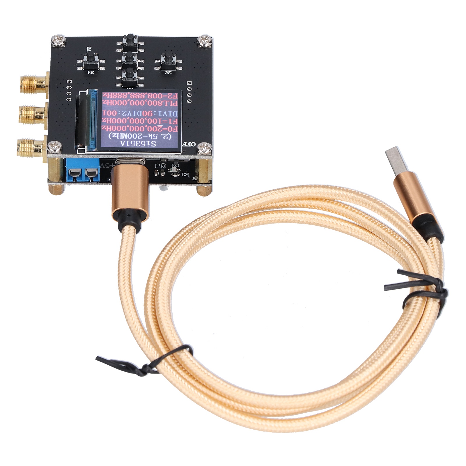Selbstabschirmender Taktsignalgenerator Für Leiterplatten, 5-v-erkennung, 2,5 Khz Bis 200 Mhz, Si5351a