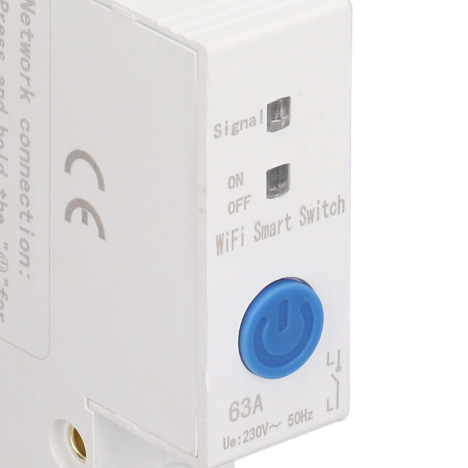 1-poliger Wlan-leistungsschalter, Din-schienenmontage, Fernsteuerung Per App, 230 V Ac, 63 A Zeitverzögerungsrelais
