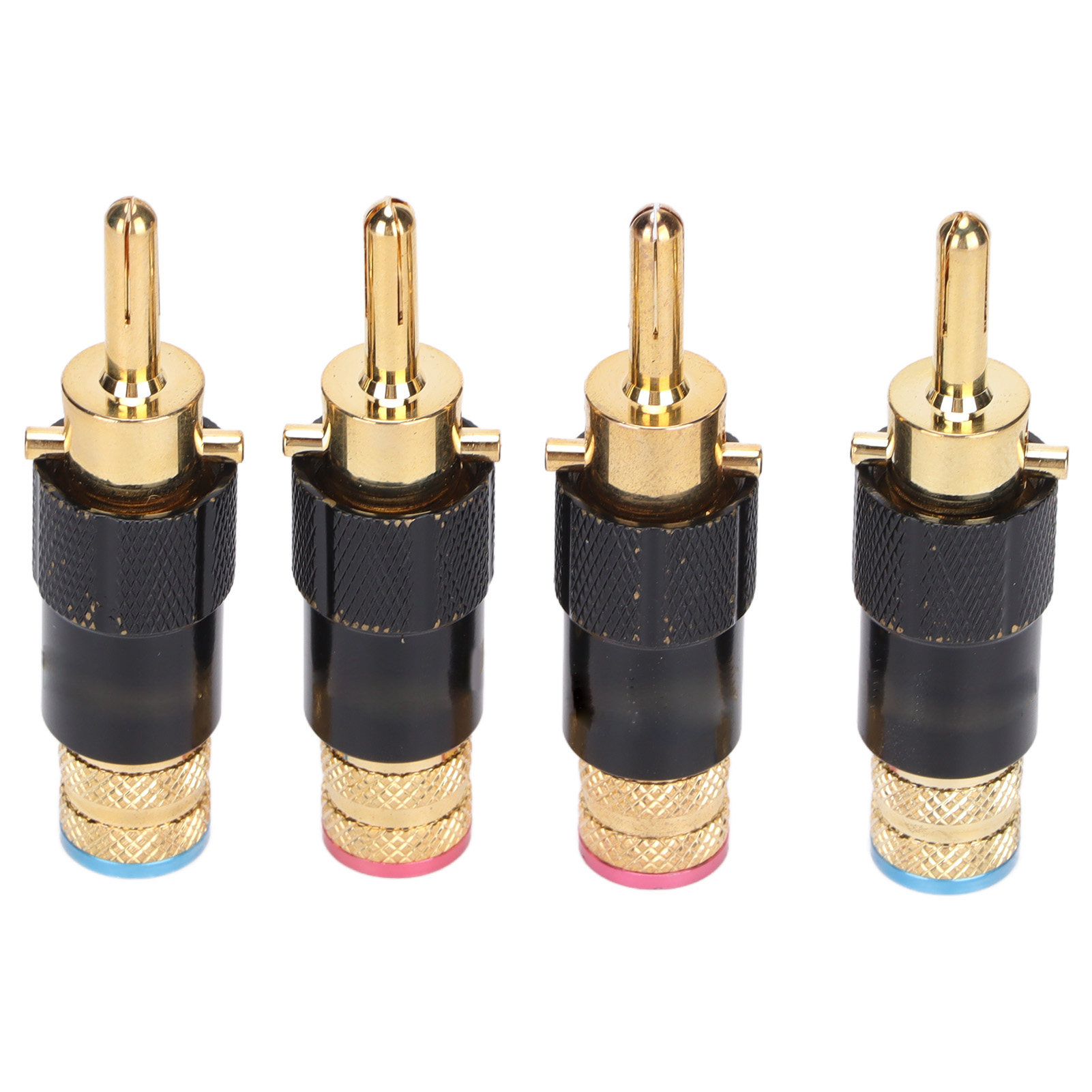 Preffair Ba1410 24-karätig Vergoldete Bananenstecker Für Hi-fi-lautsprecher, Kompatibel Mit Audio- Und Videoreceivern Und Audiosystemen.