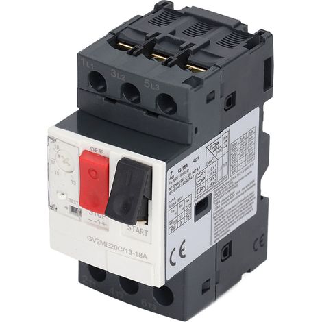 Dreiphasen-motorleistungsschalter Mit Überlastschutz Und Handstartknopf, 690 V Ac, Gv2-me20c, 13–18 A