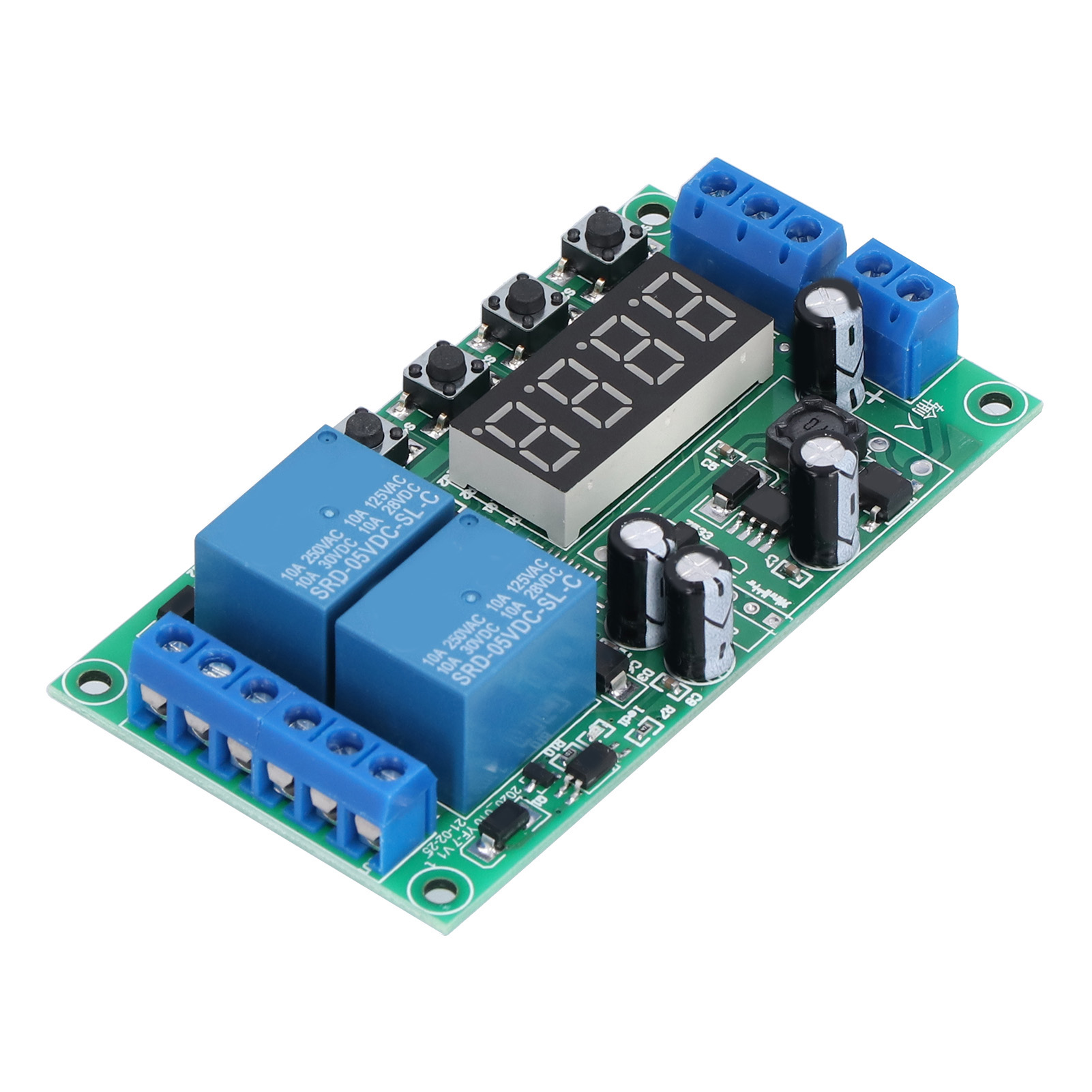 Yf-7 7-30v Dc 2-kanal-zeitverzögerungsrelaismodul Mit Impulstrigger Und Abschaltautomatik