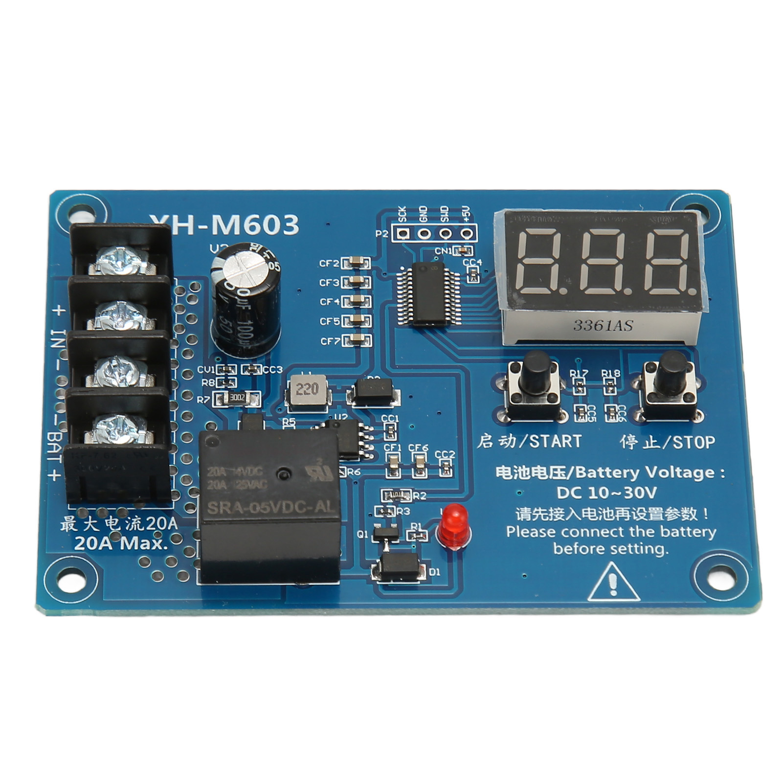 Xh M603 Ladekontrollmodul, Professionelle Schutzplatine Für 12-24v Lithium-batterien Mit Led-anzeige