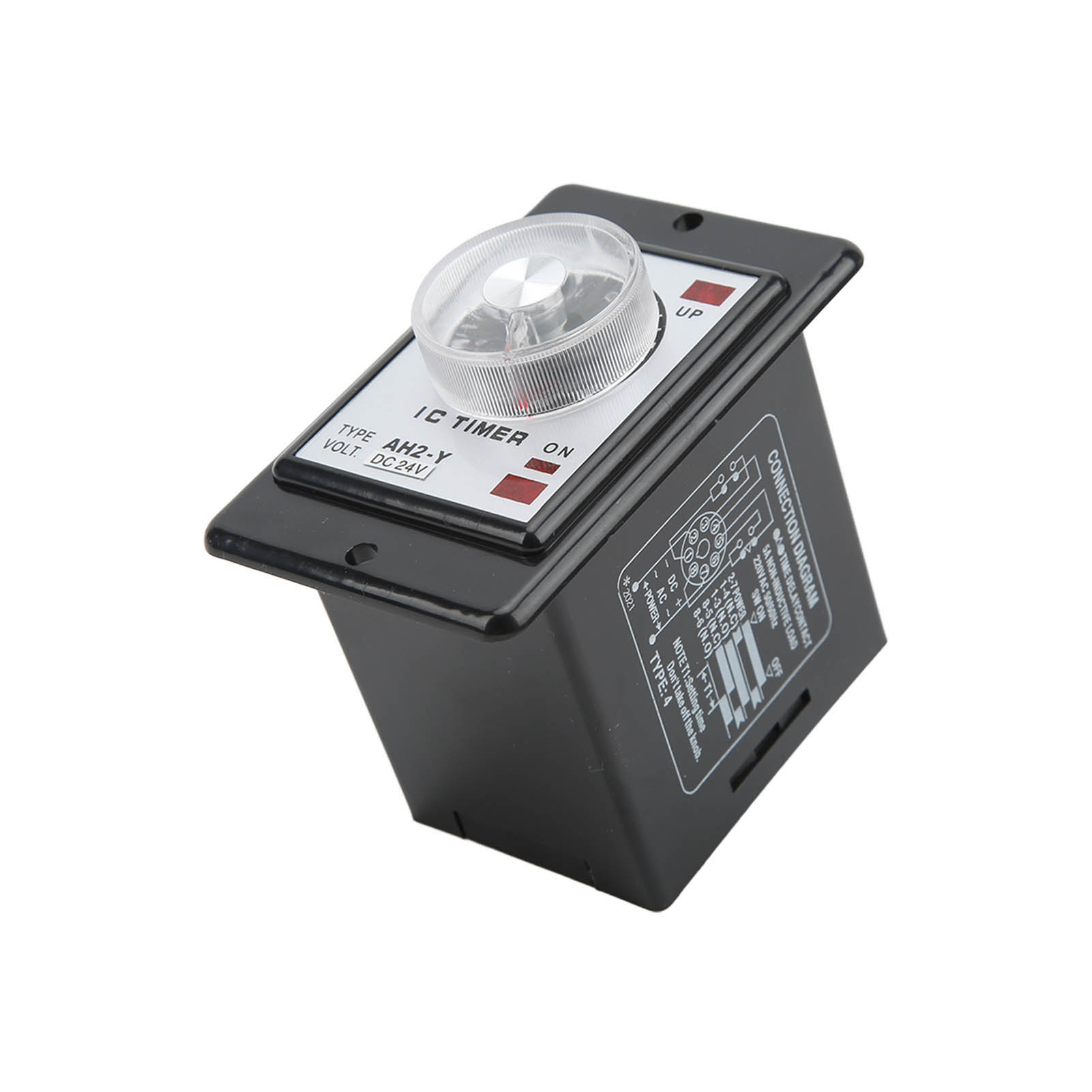 Jyio Ah2-y 1s 8-poliges Zeitverzögerungsrelais, Kleiner Zeiger-timer Für Automatisierungsgeräte, 24 V Dc