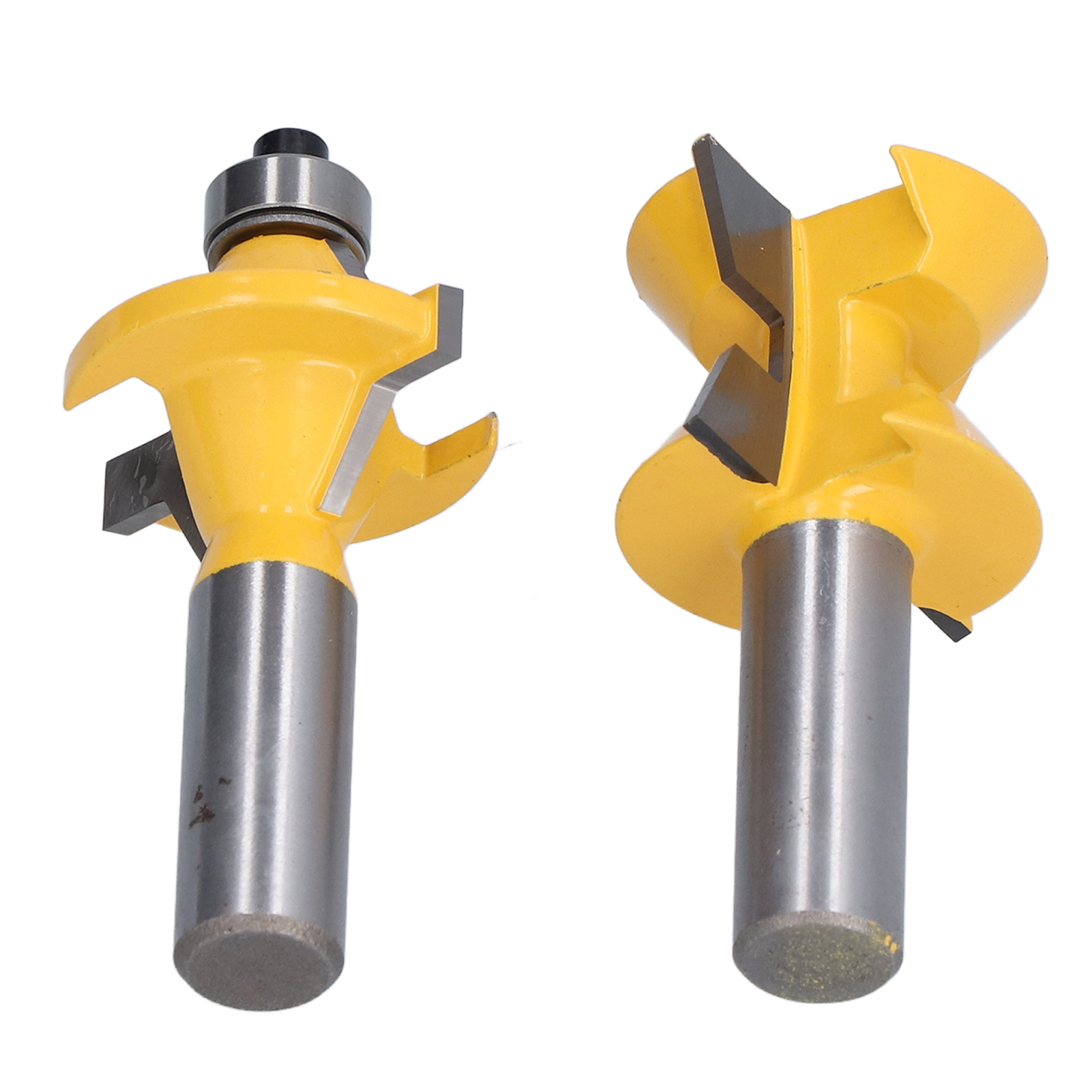 Satz Von 2 1/2"-schaft-nut- Und Federfräsern, 120°-winkel, Für Holzplatten, Kisten Und Schränke.