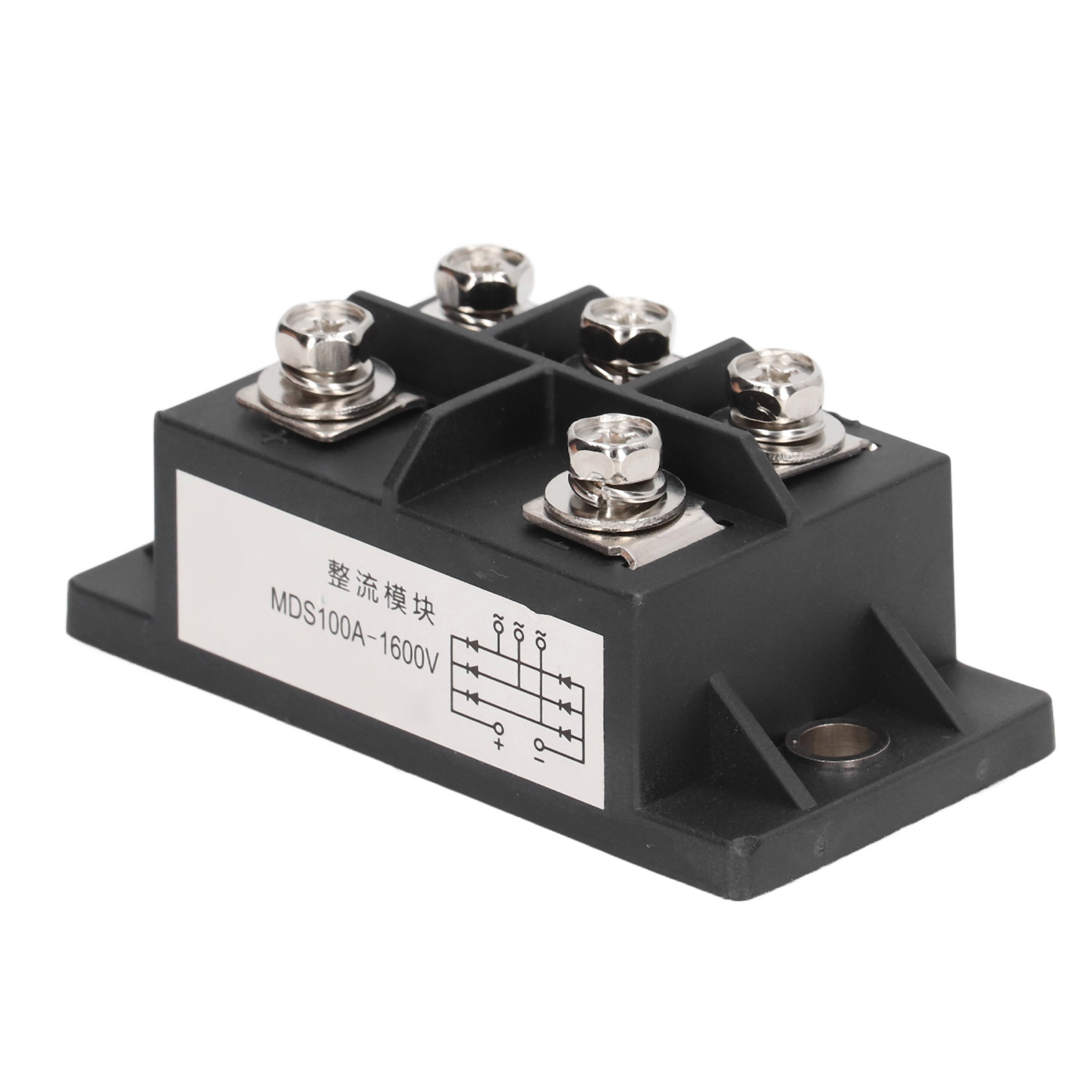 Dreiphasen-diodengleichrichtermodul, 100 A 1600 V Gleichrichterbrücke, Kühlkörper Aus Messingplatte,