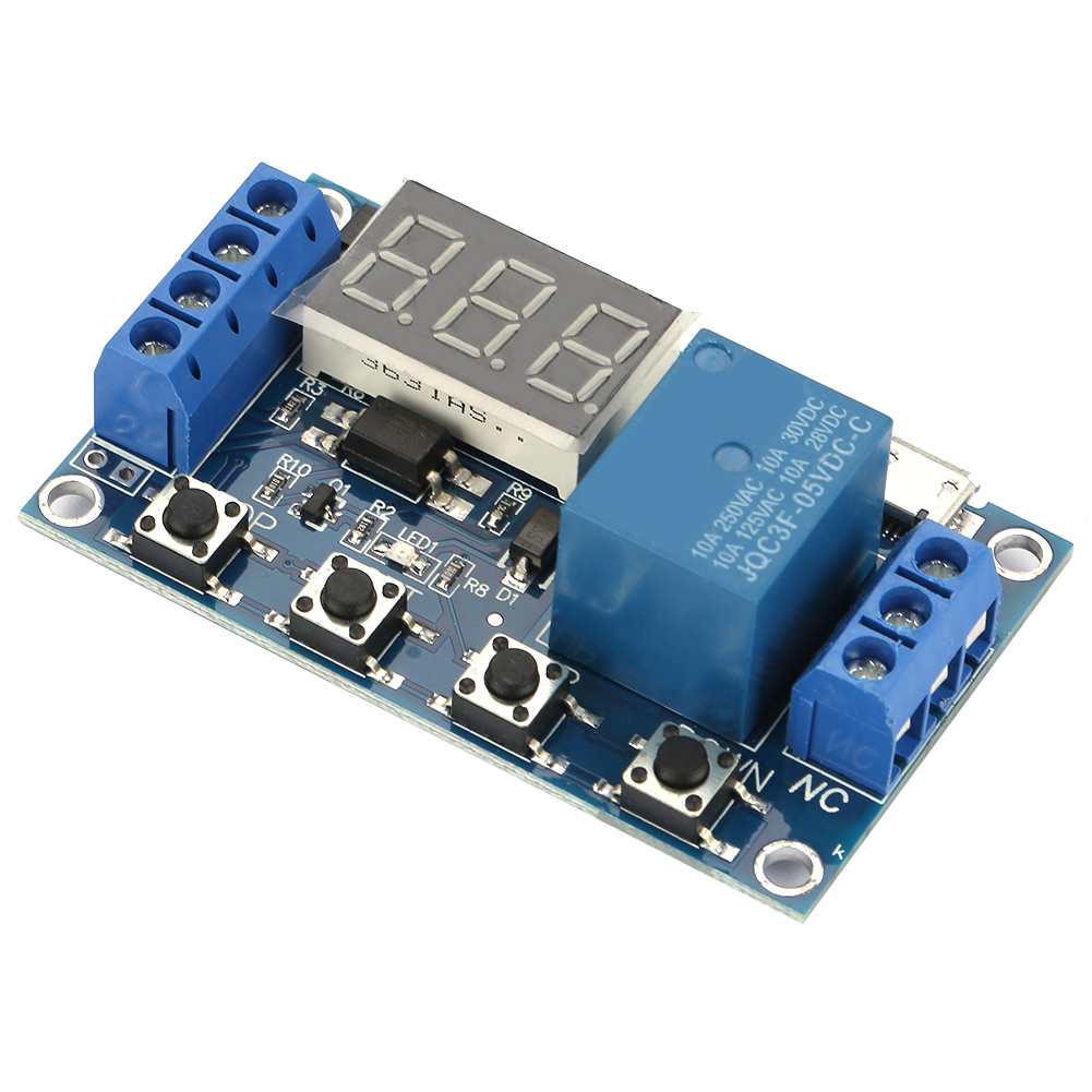 Zeitverzögerungsrelaismodul Ein/aus Mit Led-anzeige 5-30 V Dc Und Zeitverzögerungstimer.