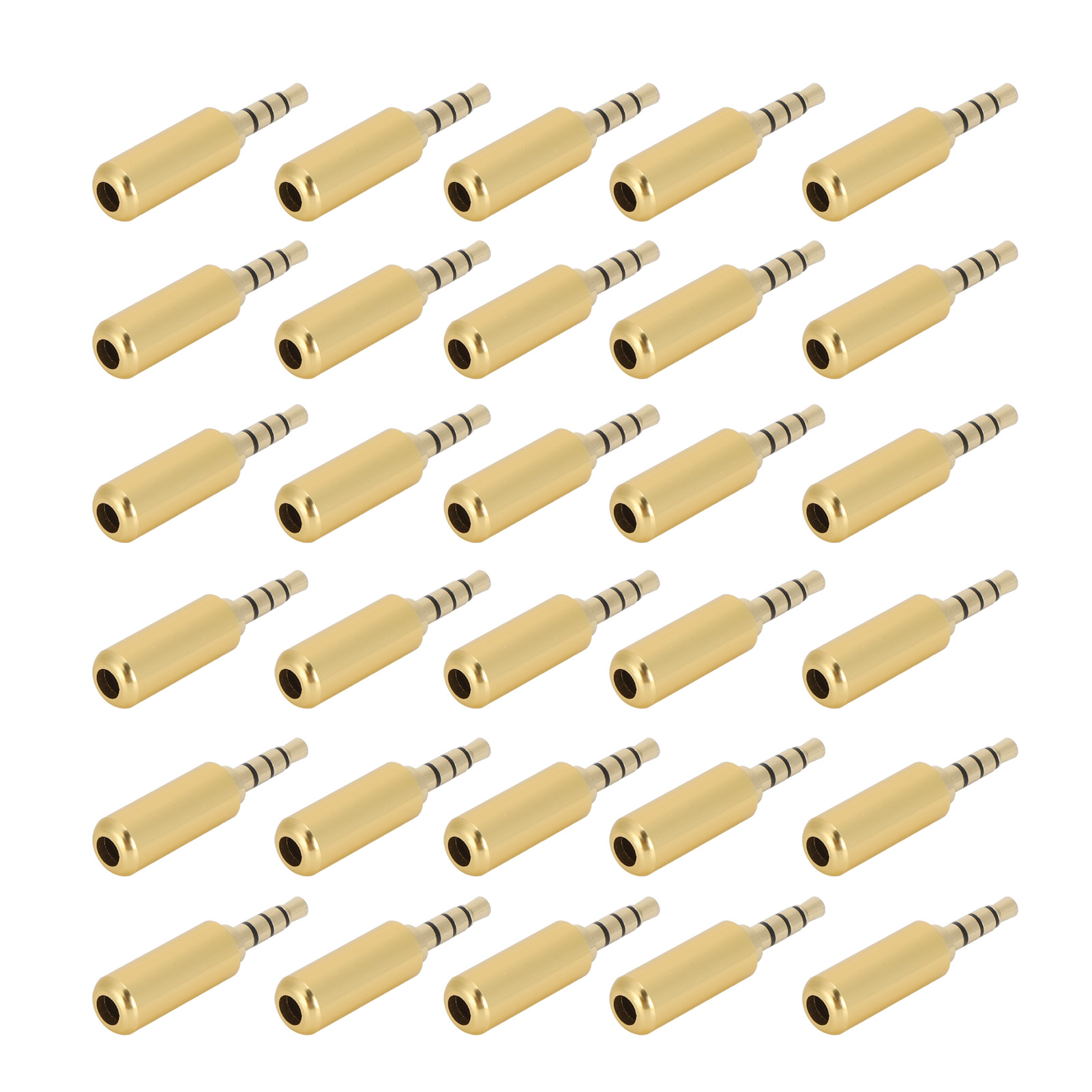 Packung Mit 30 Ersatz-audio-klinkensteckern Für Kopfhörer, 3,5 Mm, 4-polig, Mit Symmetrischer Spitze.