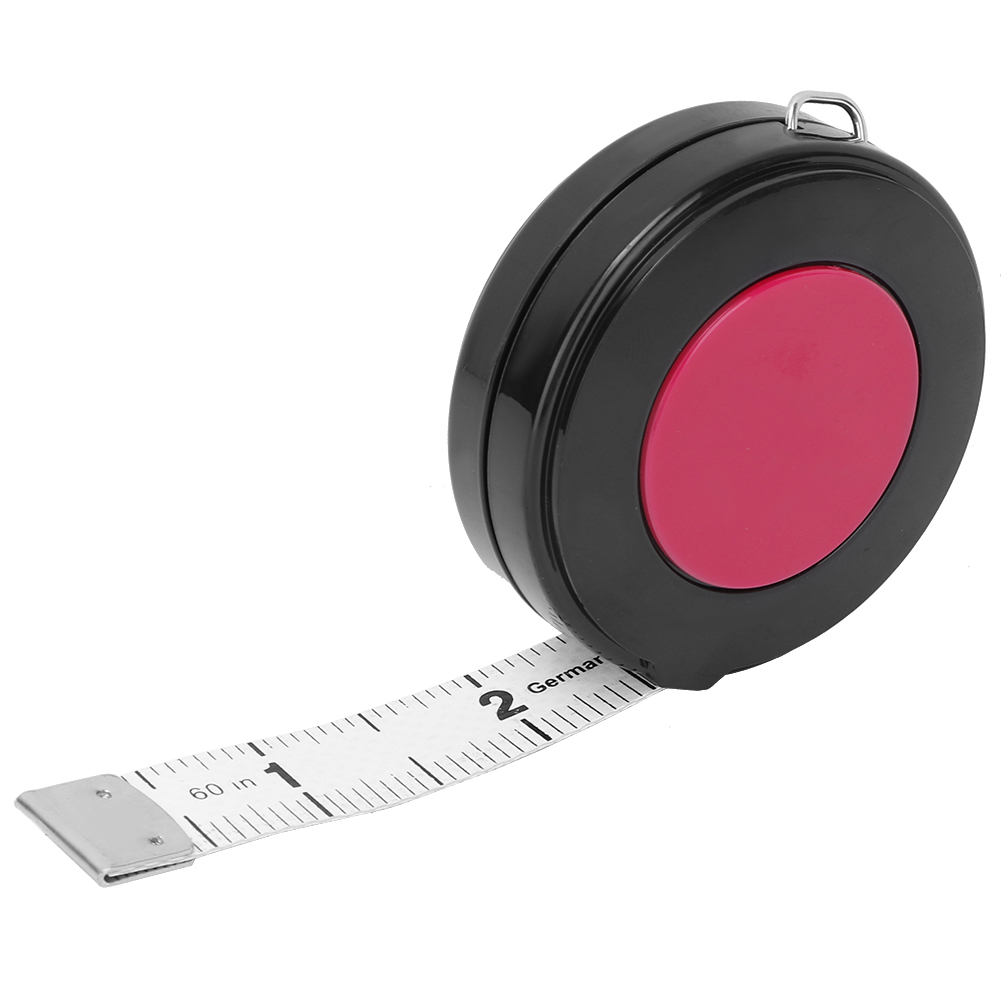 150 Cm Langes, Einziehbares, Flexibles Maßband Für Schneiderei, Bekleidung Und Körpermaße (rot)