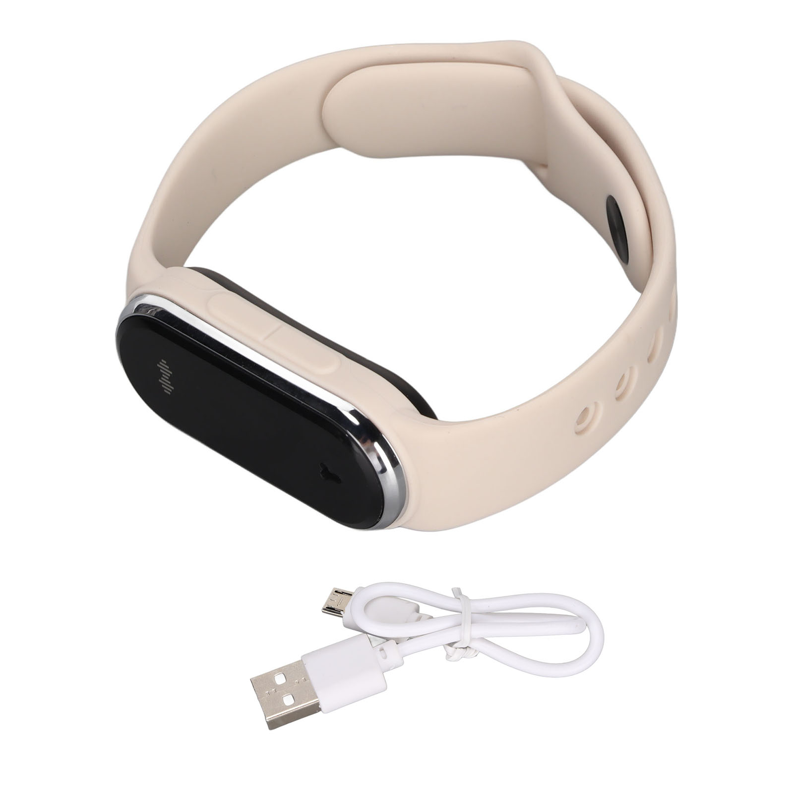 Ultraschall-mückenschutzarmbänder Mit Weißer Led-digitaluhr