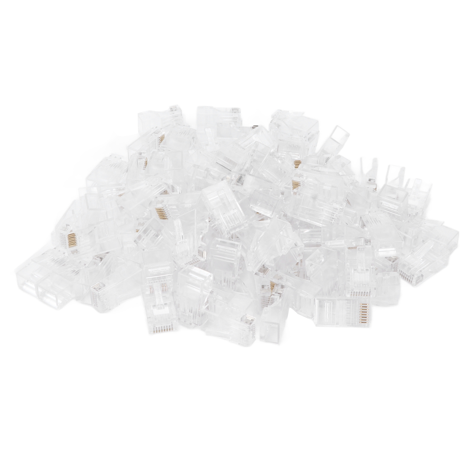 Packung Mit 100 Ungeschirmten 8p8c Tf2005a Cat6 Rj45-steckern Für Computer, Laptops Und Router