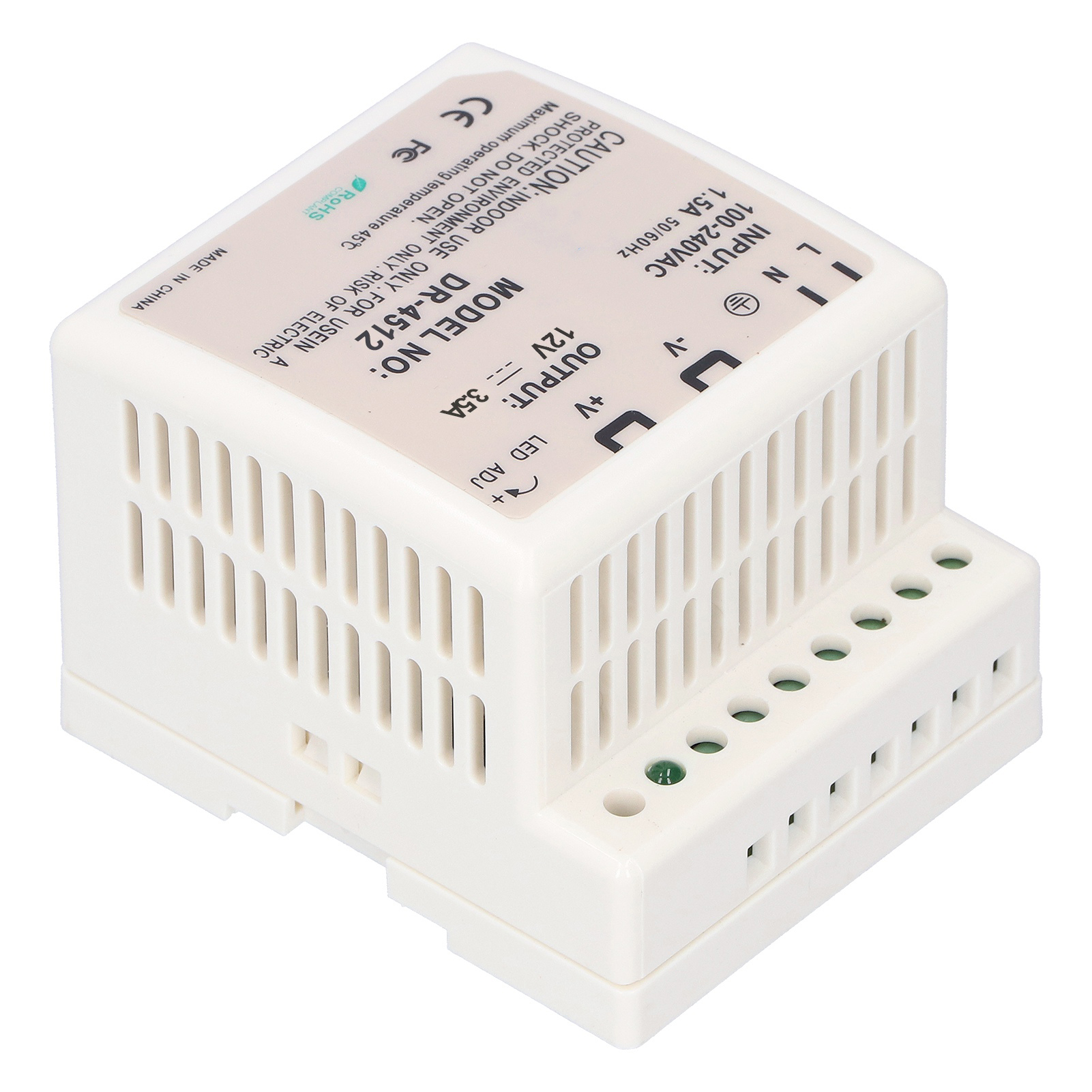 Din-schienen-netzteil, Einstellbare Led-schaltung Für Den Schaltschrank Dr-45-12