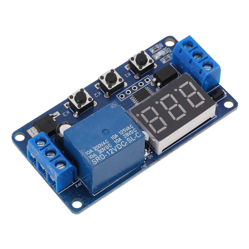 Dc12v Zeitverzögerungsrelais, Ein-/ausschaltmodul, Digitale Led-anzeige, Gesteuert Durch Einen Zeitschalter