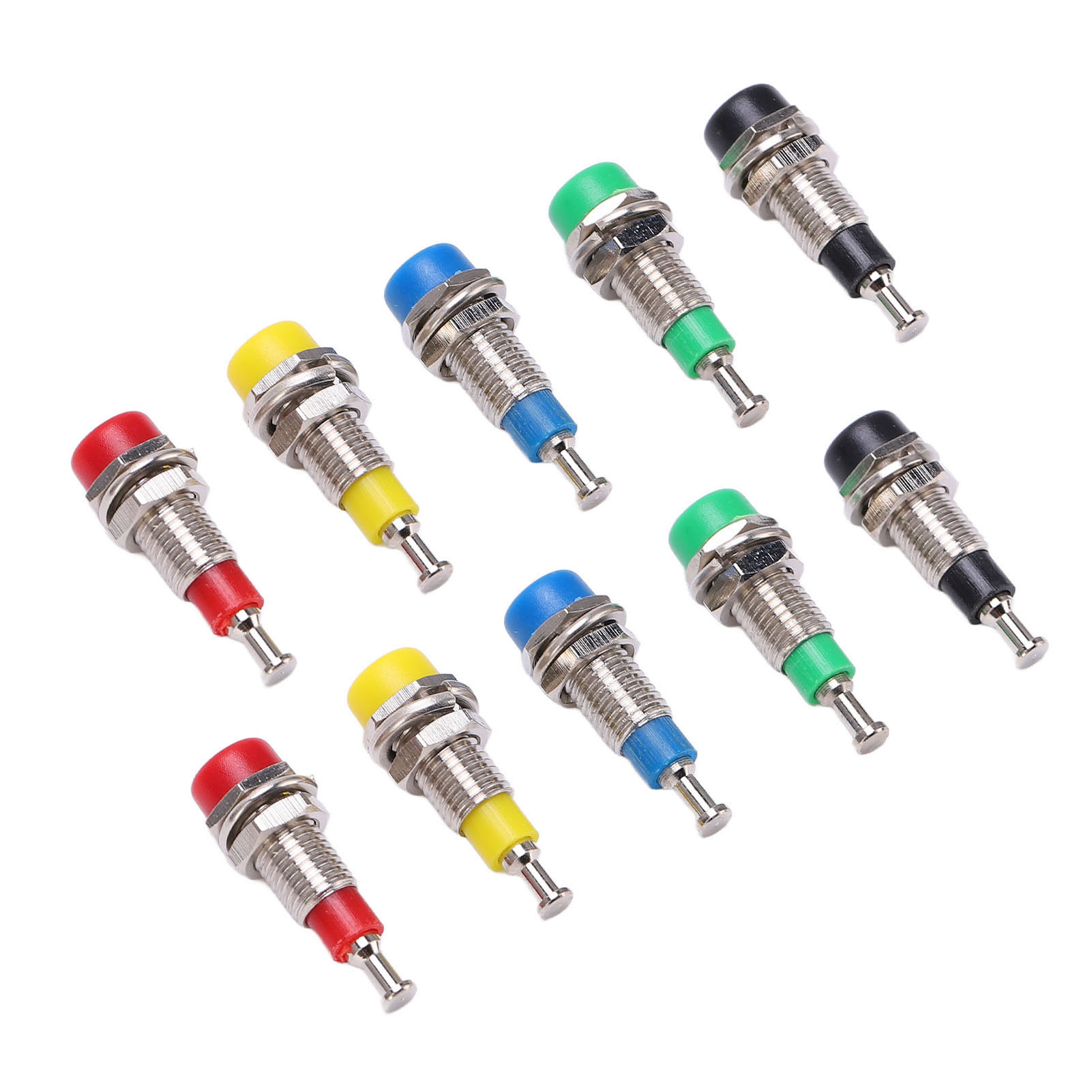 Satz Mit 2 Vergoldeten 2-mm-bananenbuchsen J.40006 Zur Frontplattenmontage Für Elektronische Instrumente