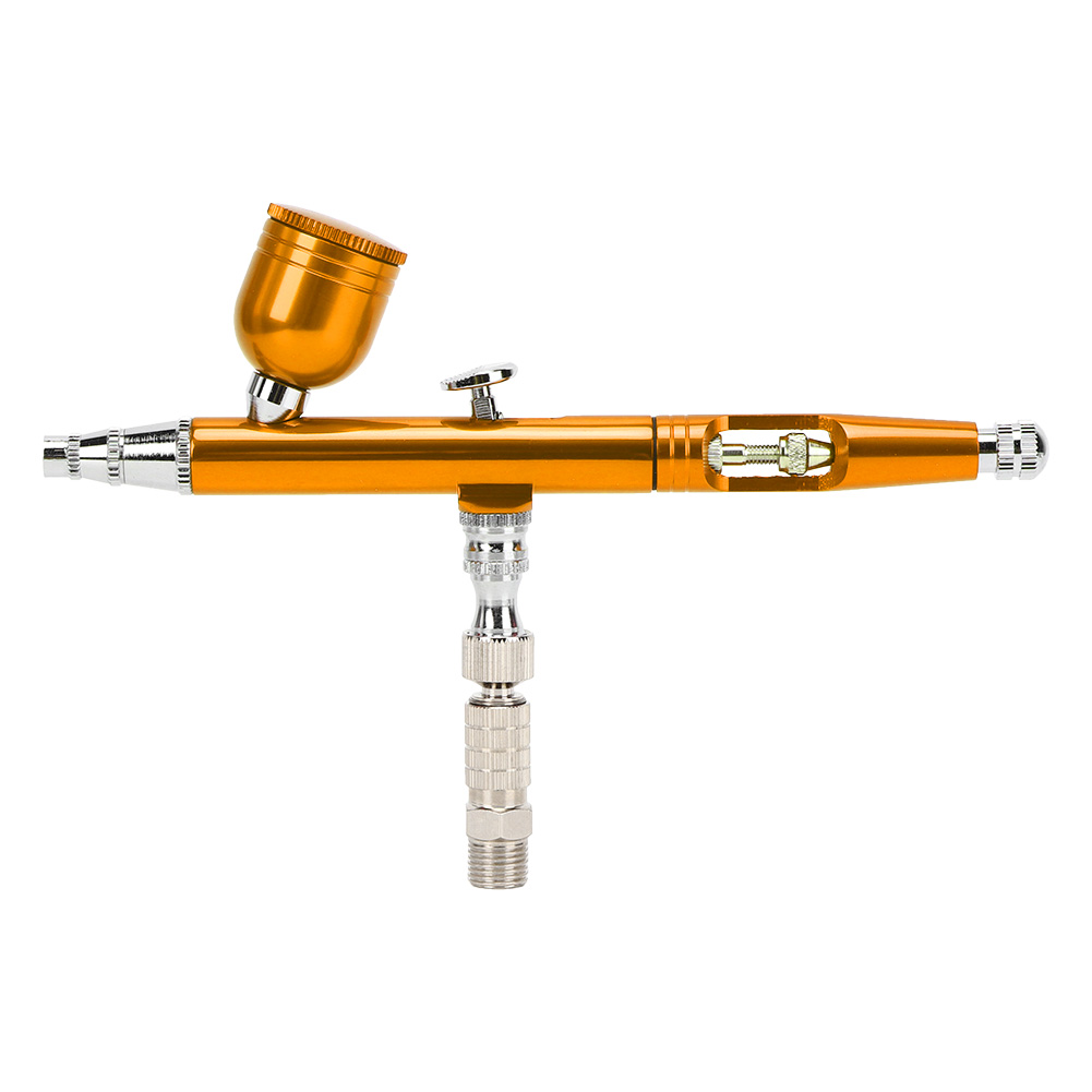 Airbrush-farbpistole Mit Externer Einstellung, Diy-sprühgerät Zur Gestaltung Von Werbe-t-shirts (gold)