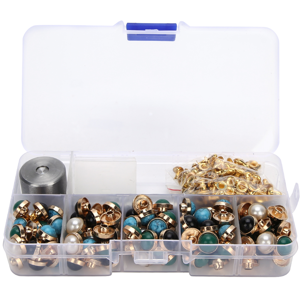 Farbige Nieten, Diy-set Für Lederwaren, Schuhe, Hüte, Kleidung Und Harzaccessoires, 10 Mm