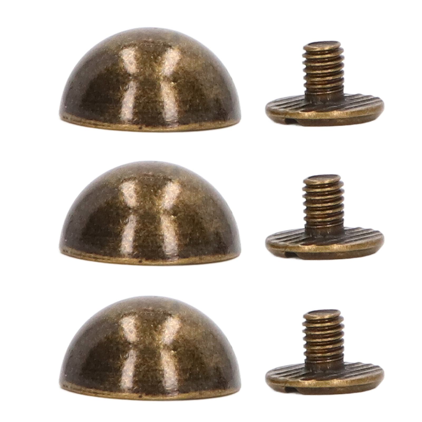 Packung Mit 100 Pilznieten 12 Mm, Hohe Härte, Rostfrei, Runder Kopf, Bronze, Zum Dekorieren Von Kleidung, Schuhen, Taschen Und Haustierhalsbändern (punk-stil).