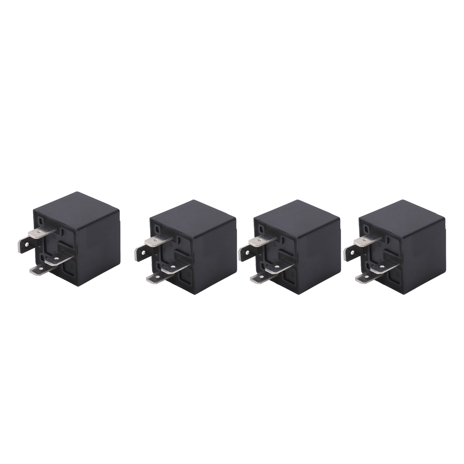 Berm 4er-pack Kfz- Und Schiffsrelais 12v Dc 4-polig 30/40a Schließer Mit Silberkontakten, Wasserdicht, Für Boote Und Autos