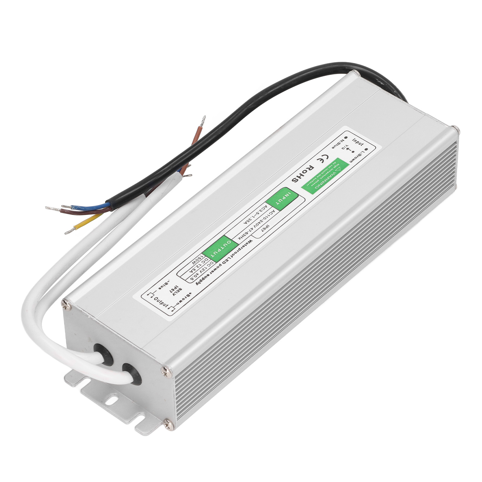 Ip67 Wasserdichter Led-netztransformator, Kurzschlussschutz, Ac 110–240 V, 150 W, 12-v-led-treiber