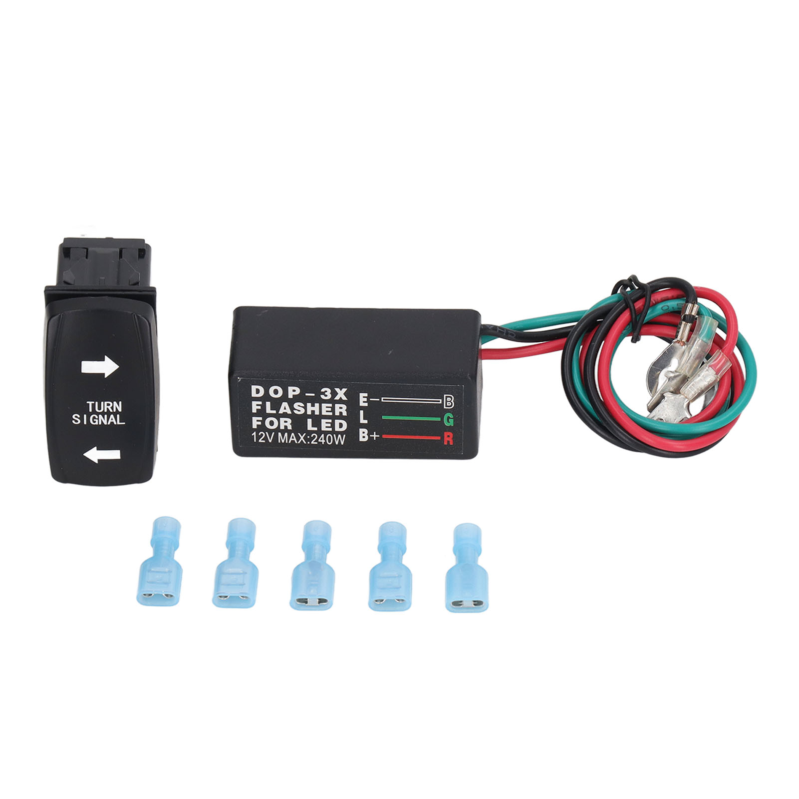 Wasserdichter Und Stoßfester 240-w-led-blinker-wippschalter Für Motorräder, 12-v-dc-led-blinkerrelais
