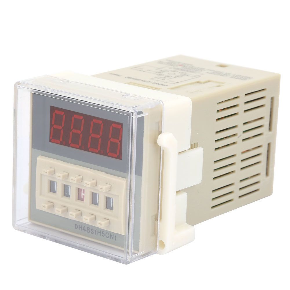 O111rom Dh48s-2zh Lcd Digitales Zeitverzögerungsrelaismodul, 8 Pins, 0,01 S - 99 H 99 Min Zeitverzögerung (220 V Ac)