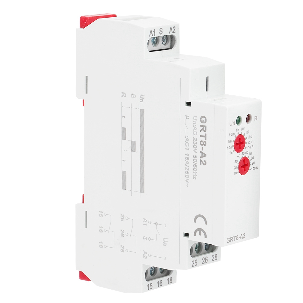 Zeitverzögerungsrelais Mit Einfacher Funktion Auf Din-schiene, Industrielle Steuerung, Automatisches Zeitverzögerungsrelais Grt8-a2 (ac230v)