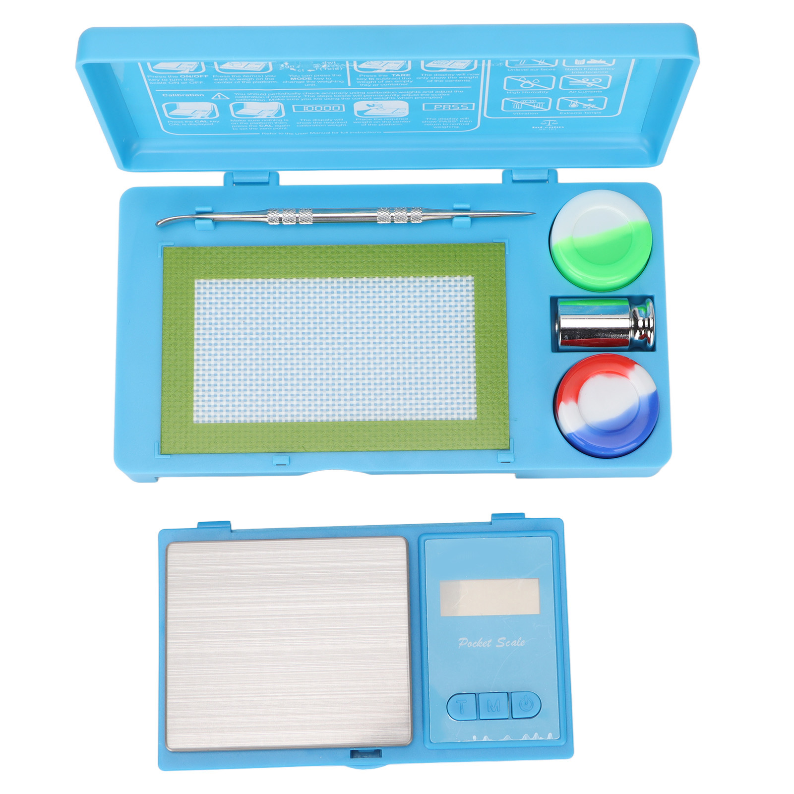 Digitale Taschenwaage, Genauigkeit 0,01 G Bis 500 G, Mit 7 Einheitenumrechnung, Ideal Für Pulverförmige Lebensmittel, Münzen, Schmuck Und Gold.