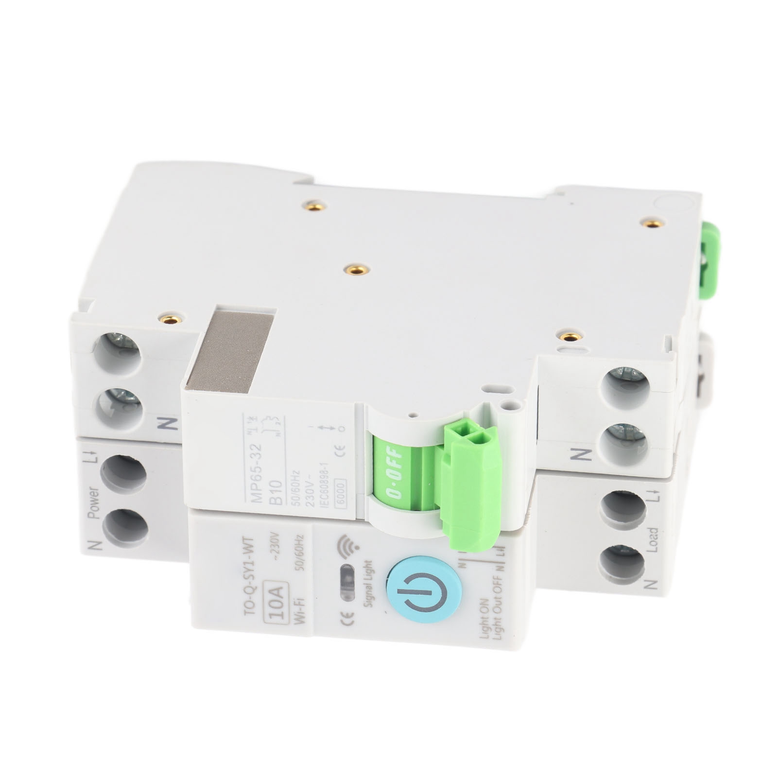 10a 1p+n Wlan-smart-leistungsschalter-set Mit Zeitverzögerung Und Fernbedienung, Ac230v