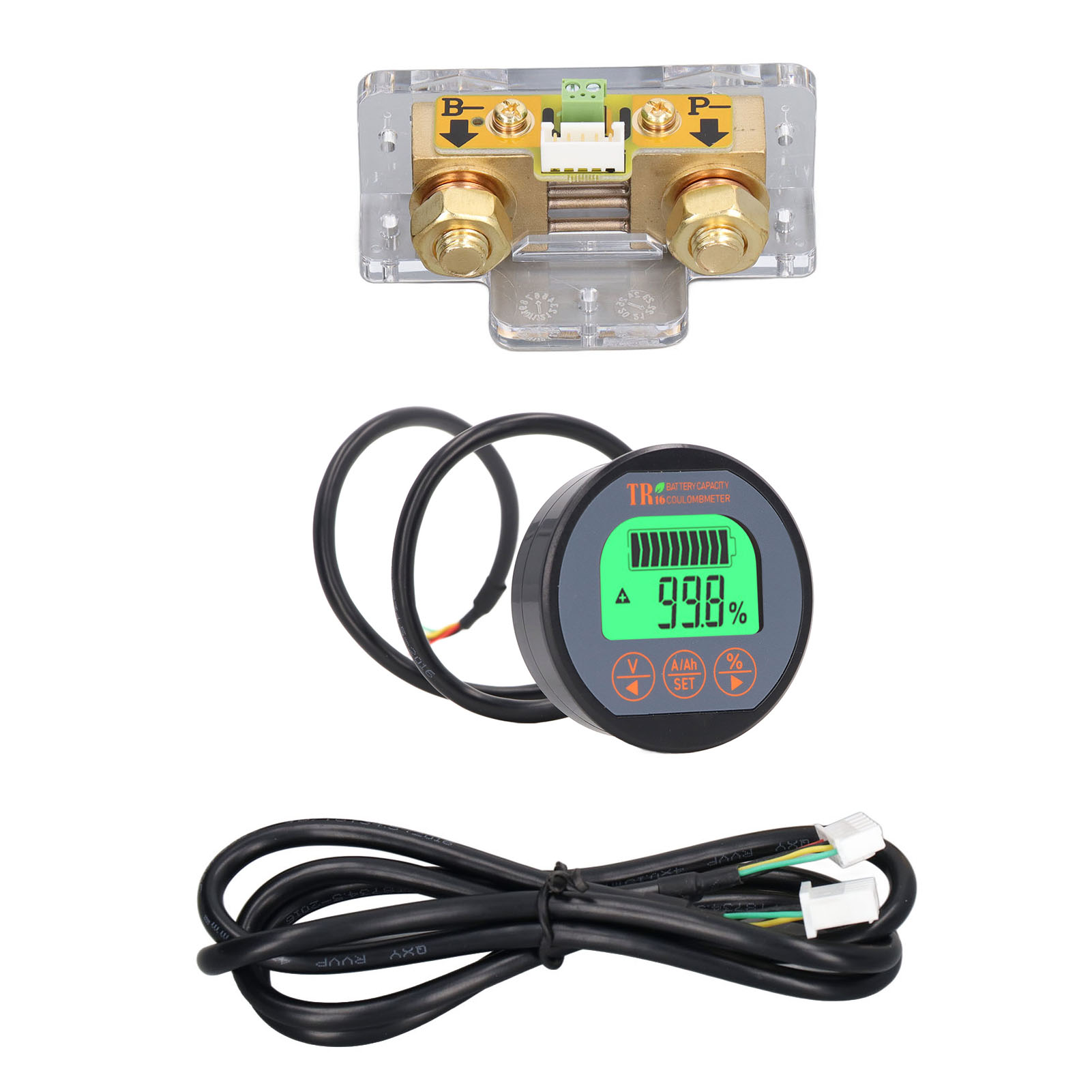 Wasserdichter Batteriemonitor Mit Verpolungsschutz Und Spannungsanzeige (8-120 V, 500 A)