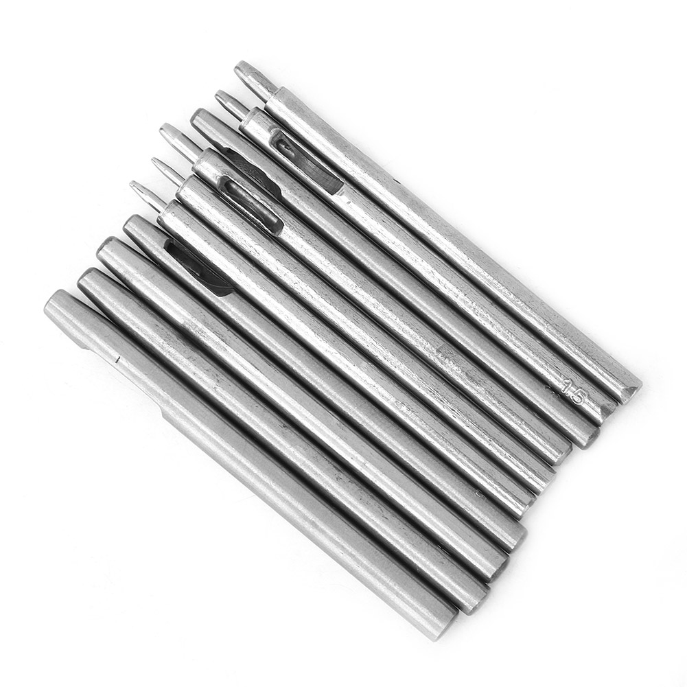 10 Stanzwerkzeuge Für Die Lederverarbeitung (uhrenarmbänder, Gürtel Usw.)
