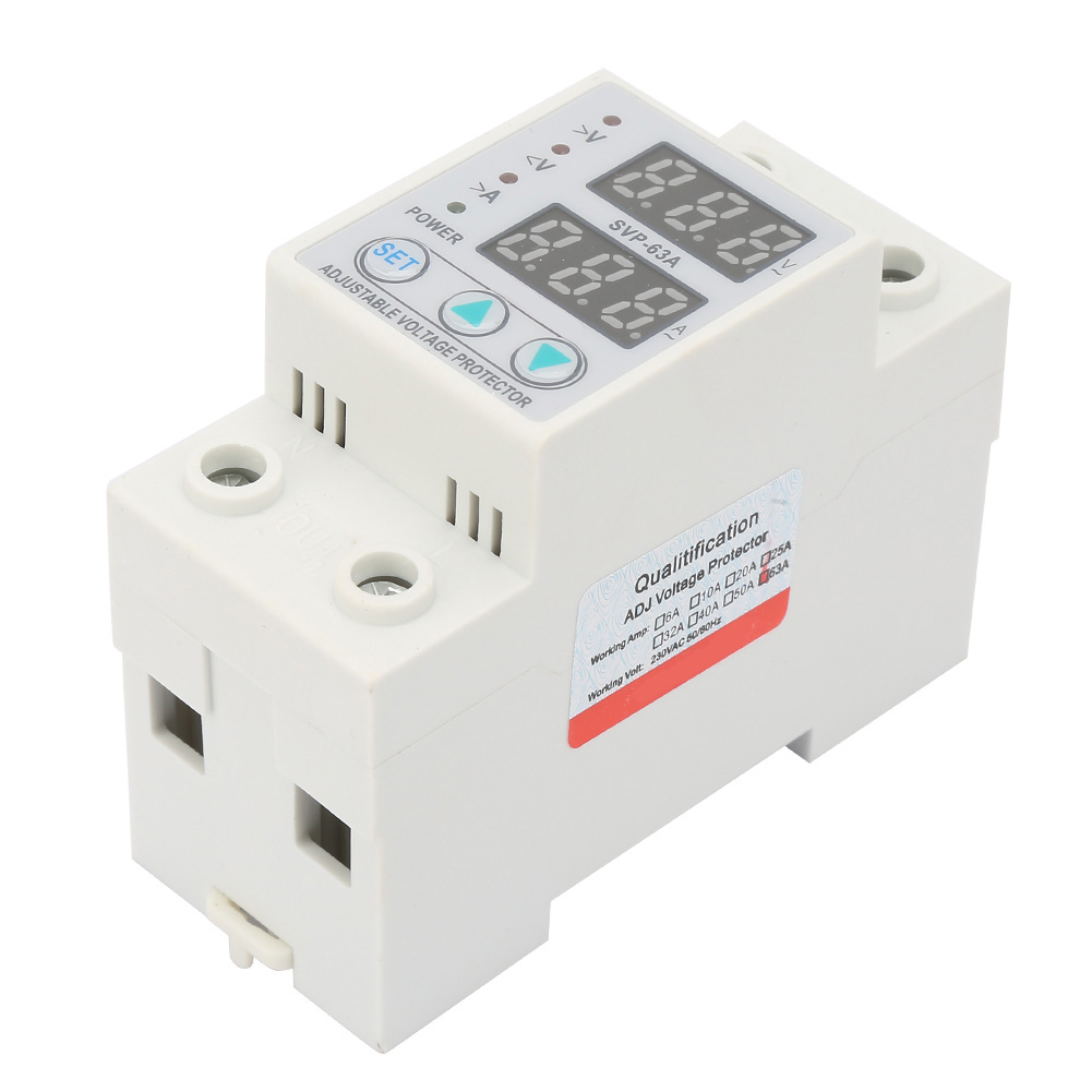 Einphasiger Überstromschutz Mit Zwei Led-anzeigen, Einstellbarer Spannung, 230 V Ac, 63 A