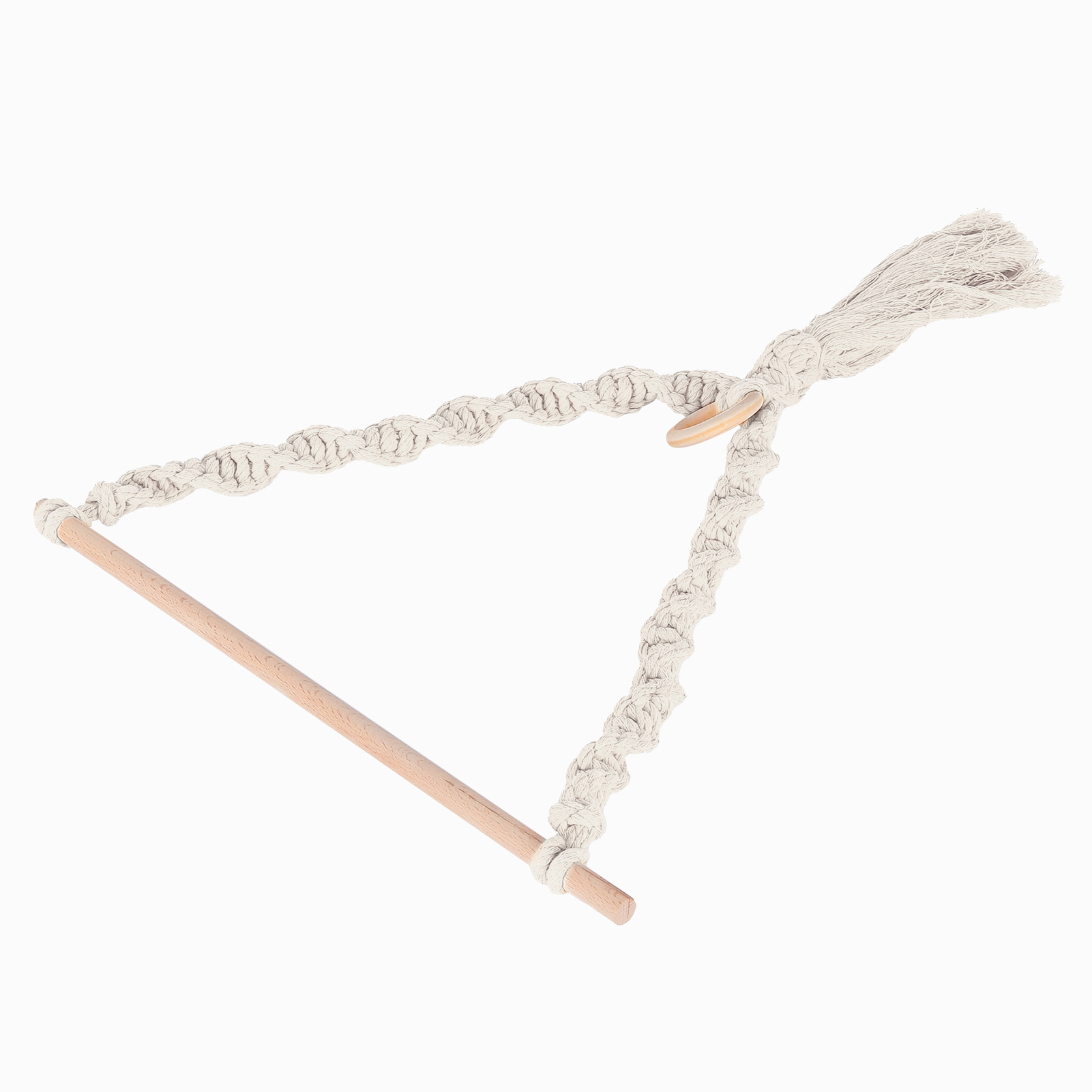 Papierhandtuchhalter Aus Gestricktem Hanfseil Mit Quaste, Zum Aufhängen Von Fotos Und Anderen Aufbewahrungsaccessoires, Beige