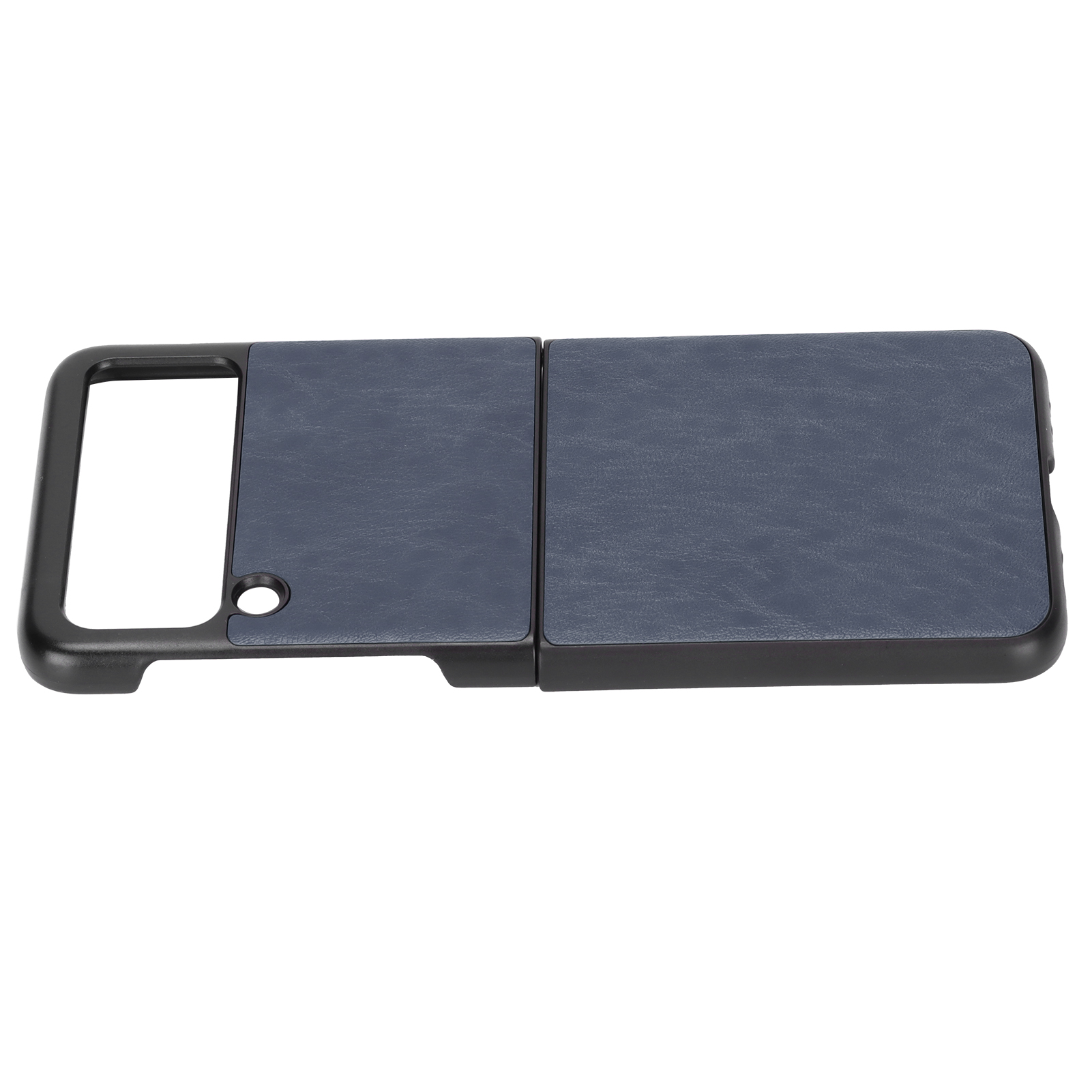 Lederhülle Für Samsung Galaxy Z Flip 3, Kratzfest Und Stoßfest, Blau