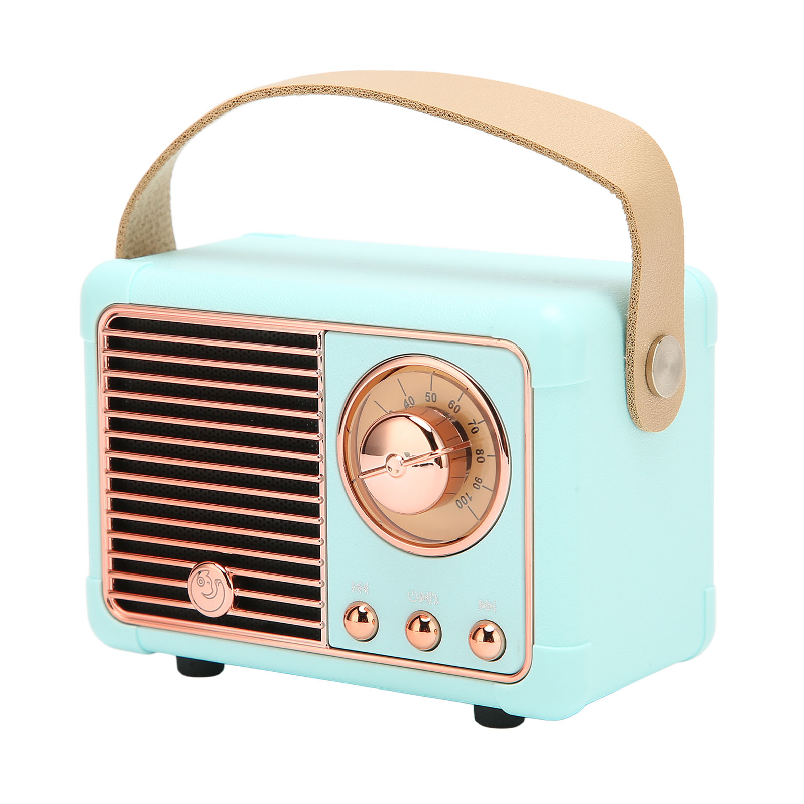 Retro Hifi Stereo Bluetooth-lautsprecher, Schnelle Übertragung, Geringer Stromverbrauch, Tragbar, Vintage-stil, Für Den Heim- Und Outdoor-einsatz, Blau.