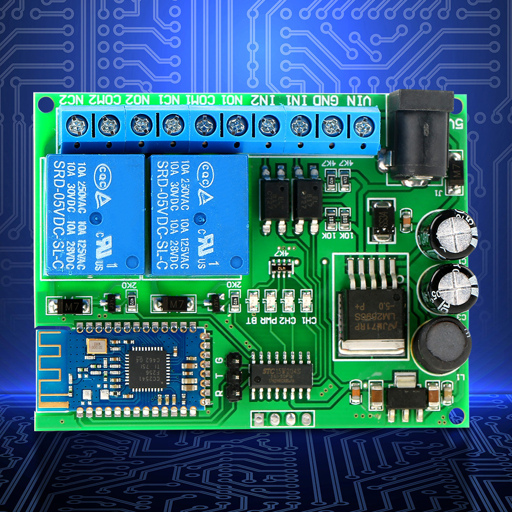 2-kanal-bluetooth-relais, Drahtlose Fernbedienung, Led-motorschalter, Kompatibel Mit Ios Und Android
