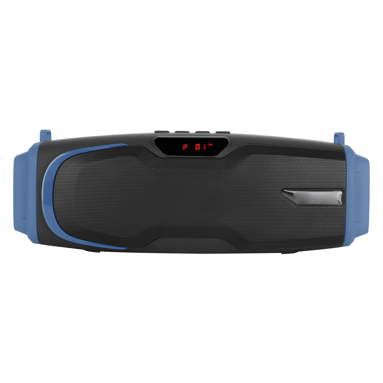 Leistungsstarker, Tragbarer Bluetooth-lautsprecher Mit Tiefen Bässen, Bildschirm Und Mikrofon (blau)