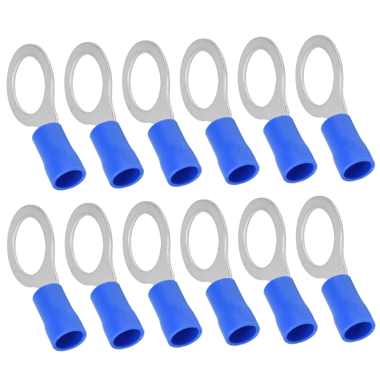 50 Isolierte Ringkabelschuhe, Crimpverbinder Für Kupferdrähte Awg12-10 Rv5.5-12