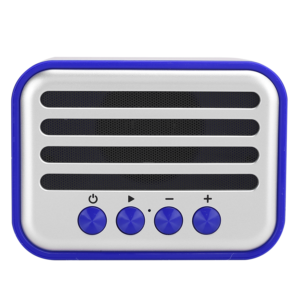 Leichter Und Kompakter Tragbarer Vintage-bluetooth-lautsprecher Mit Mini-subwoofer, Blau