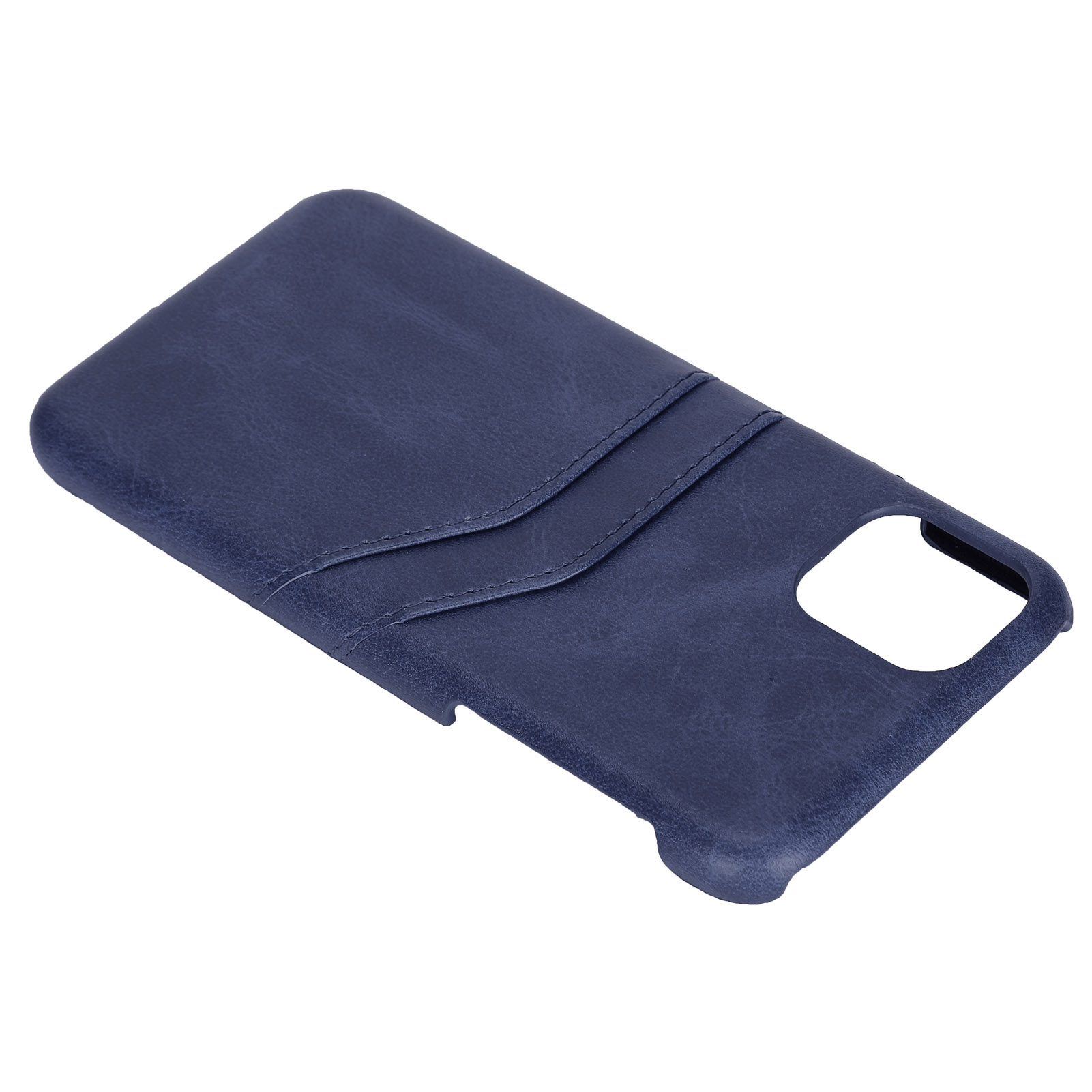 Schlanke Handyhülle Aus Pu-leder Mit Kartenfächern Und Kameralinsenabdeckung Für Iphone 11 Pro Max 6,5 Zoll (blau)