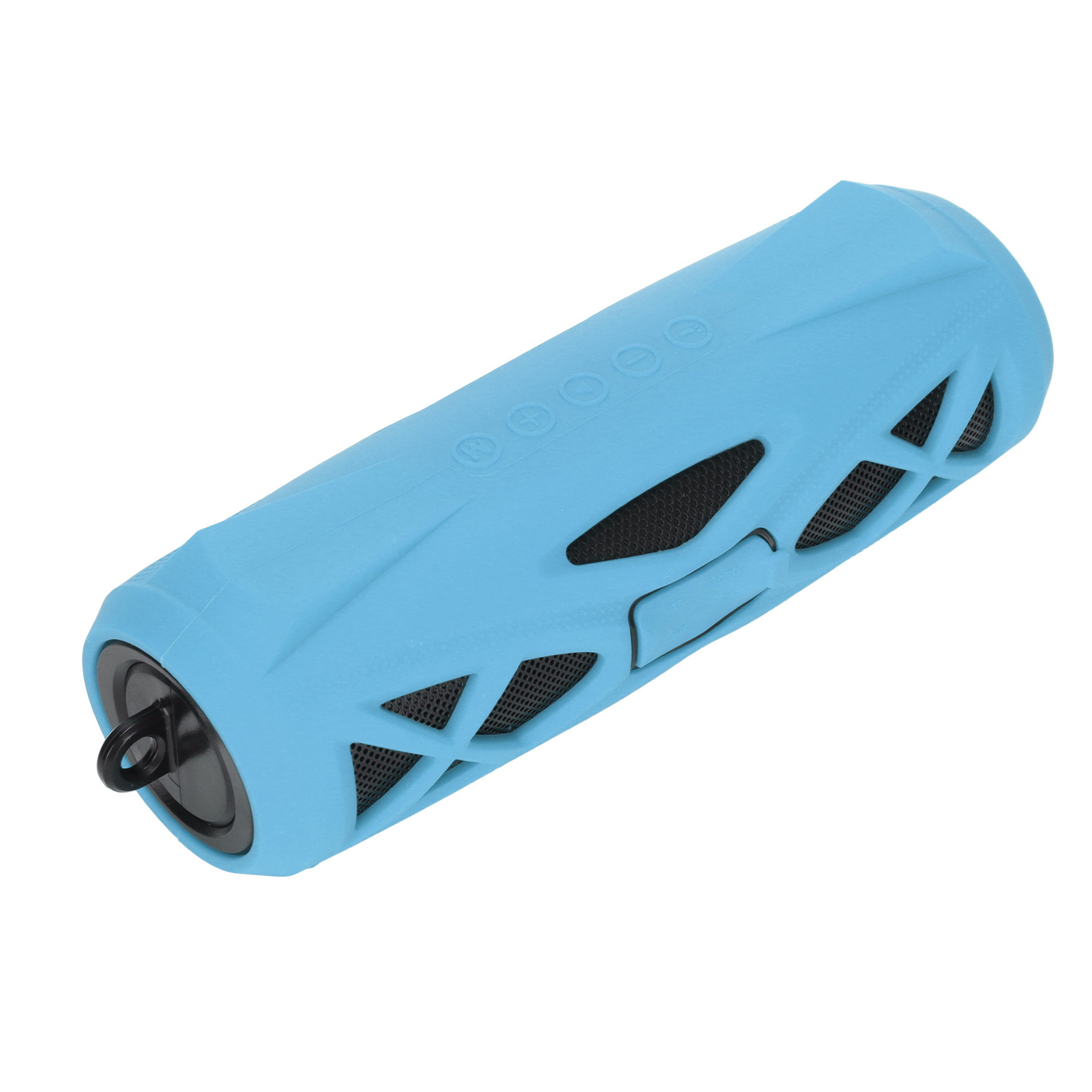 Tragbarer Und Wasserdichter Kabelloser Bluetooth-lautsprecher Für Den Außenbereich, 360°-surround-sound, Dual-pairing, Powerbank, Blau