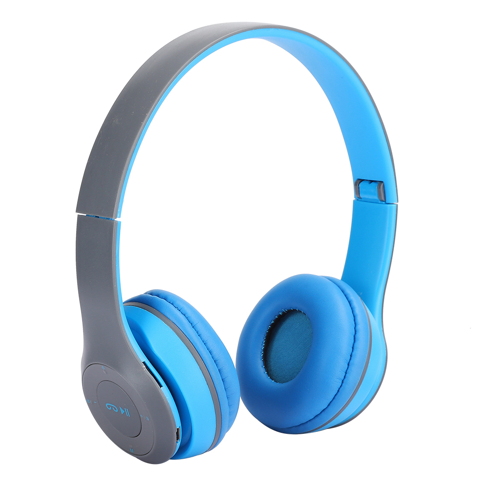 Faltbarer, Kabelloser Bluetooth-over-ear-kopfhörer Mit Stereoklang, Geräuschunterdrückung Und Fm-musikwiedergabe Für Spiele Und Musik (blau).