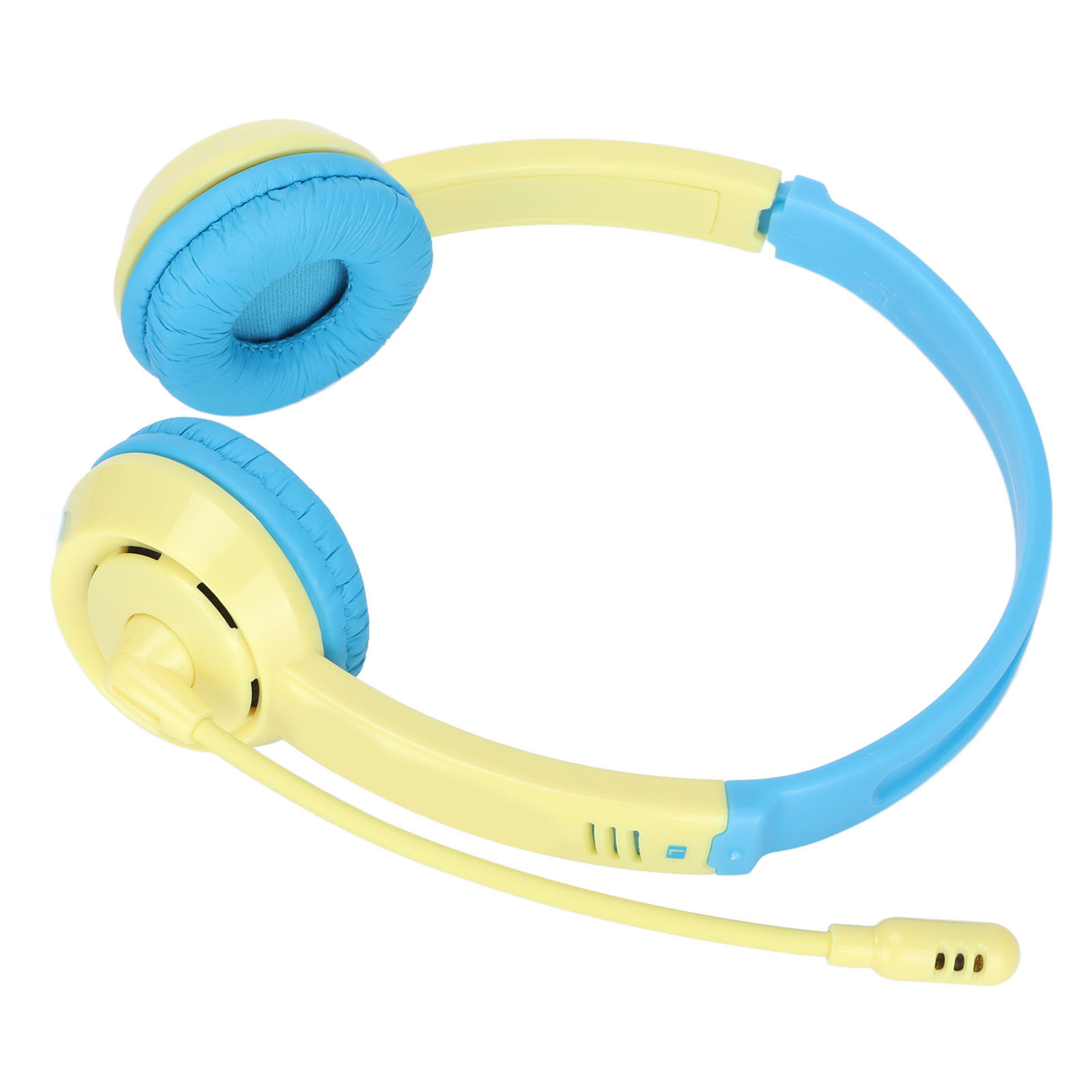 Dt326 Kinderkopfhörer, 85 Db Lautstärke, 3,5 Mm Klinkenstecker, Kabelgebunden, Ohrumschließend, Für Mädchen Und Jungen, Ideal Für Online-lernen Und Schule, Gelb-blaue Farbe.