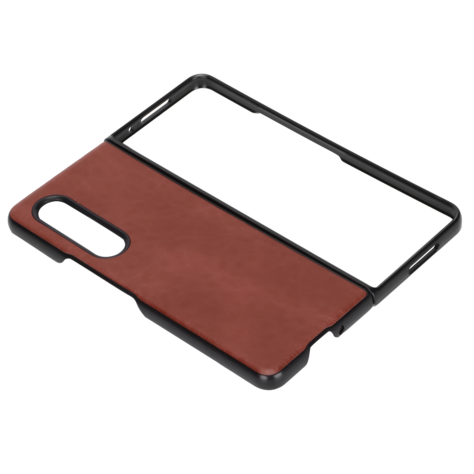 Braune Leder-schutzhülle Für Samsung Galaxy Z Fold 3 Smartphone, Stoßfest