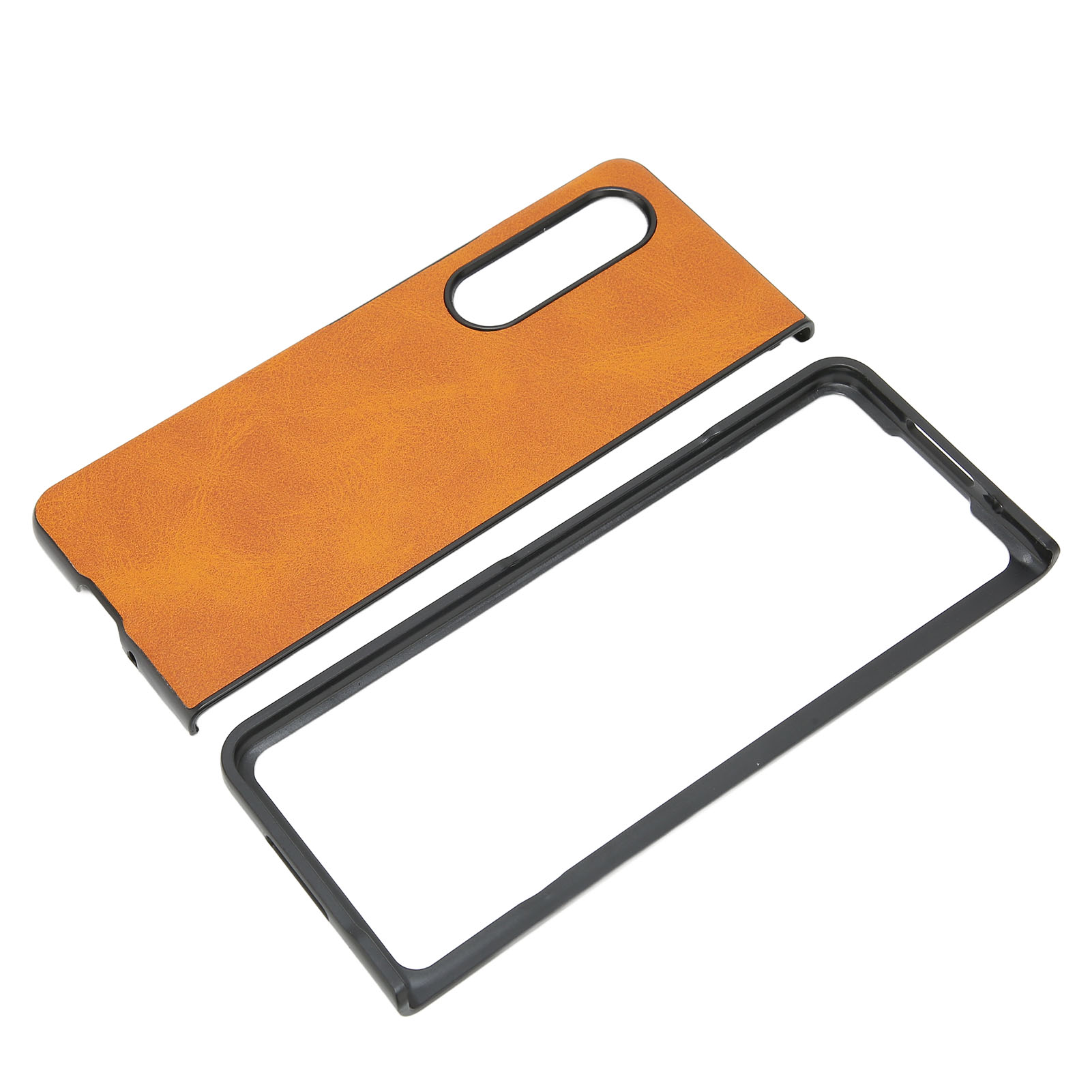 Kratzfeste Schutzhülle Aus Pu-leder Für Galaxy Z Fold 3 (braun)
